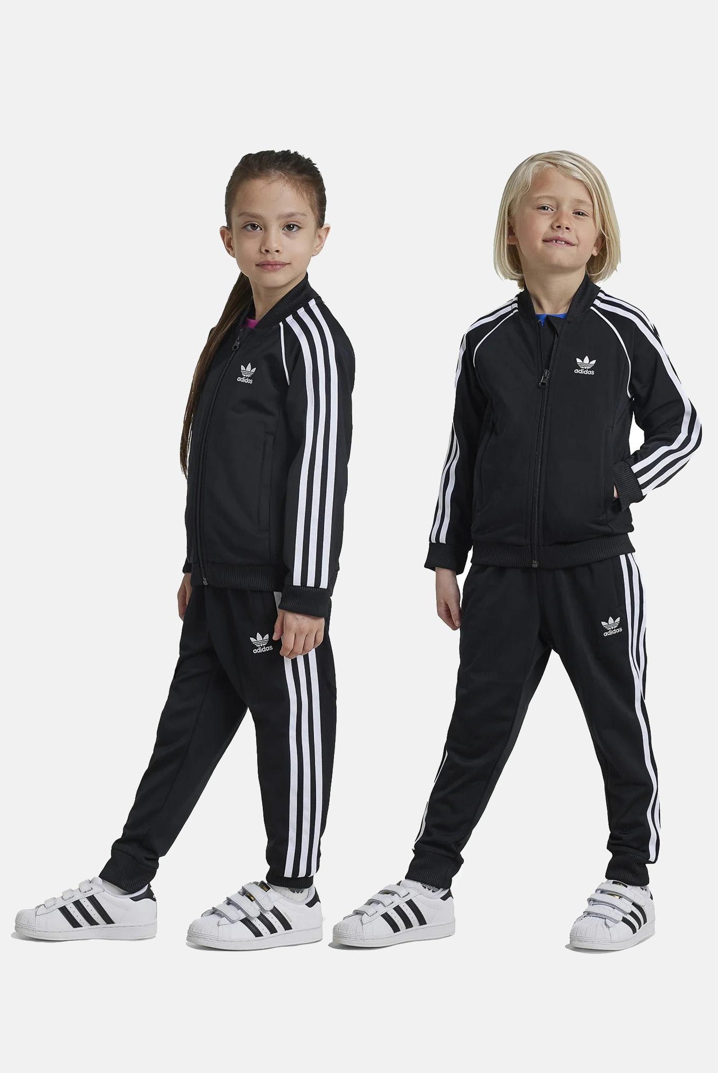 ADIDAS ORIGINALS Tuta Adicolor SST nera per bambino e bambina IX7624 . ADIDAS ORIGINALS