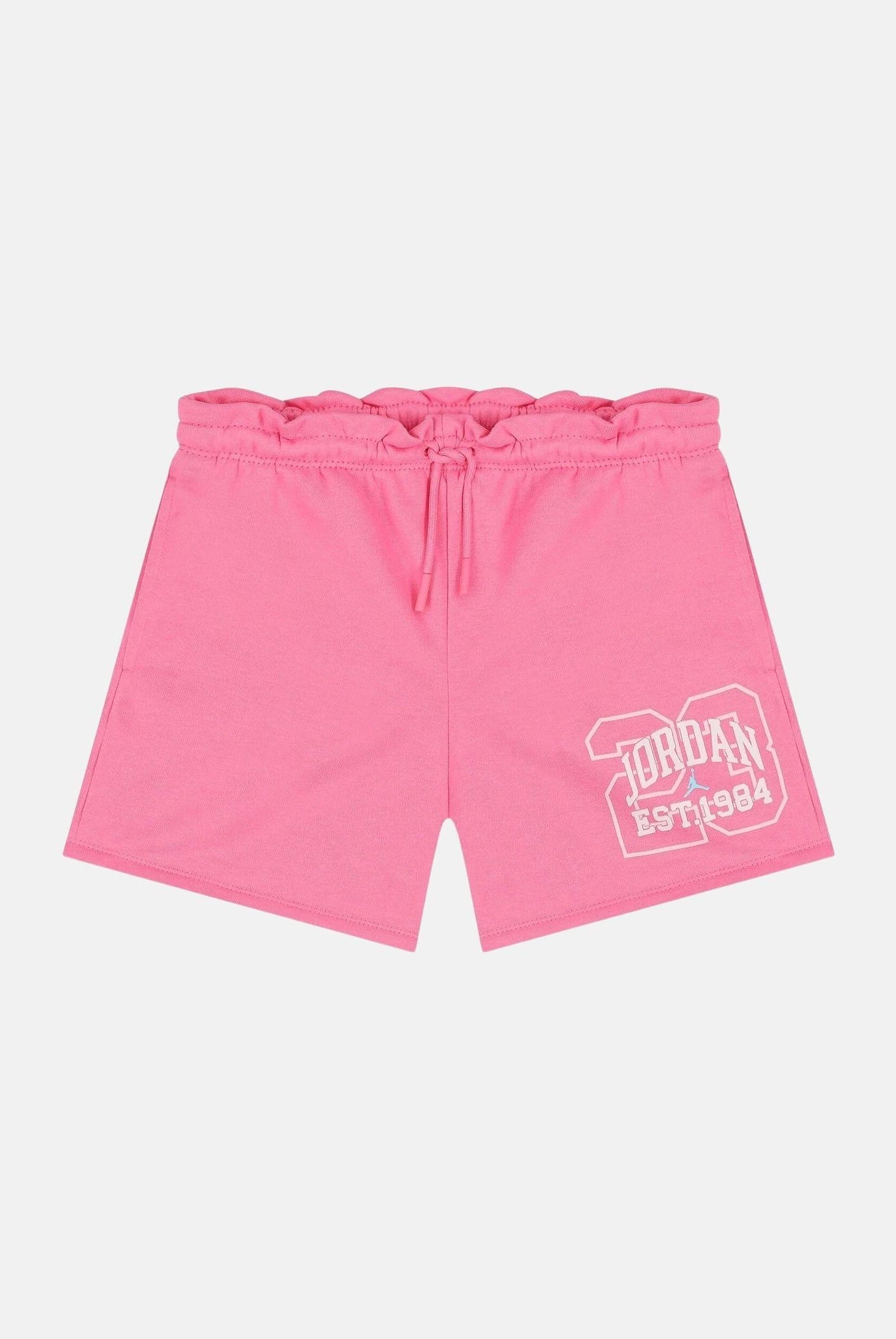 JORDAN shorts Diary Paperbag Pink Glow rosa acceso da bambina. 45F889 AFD JORDAN