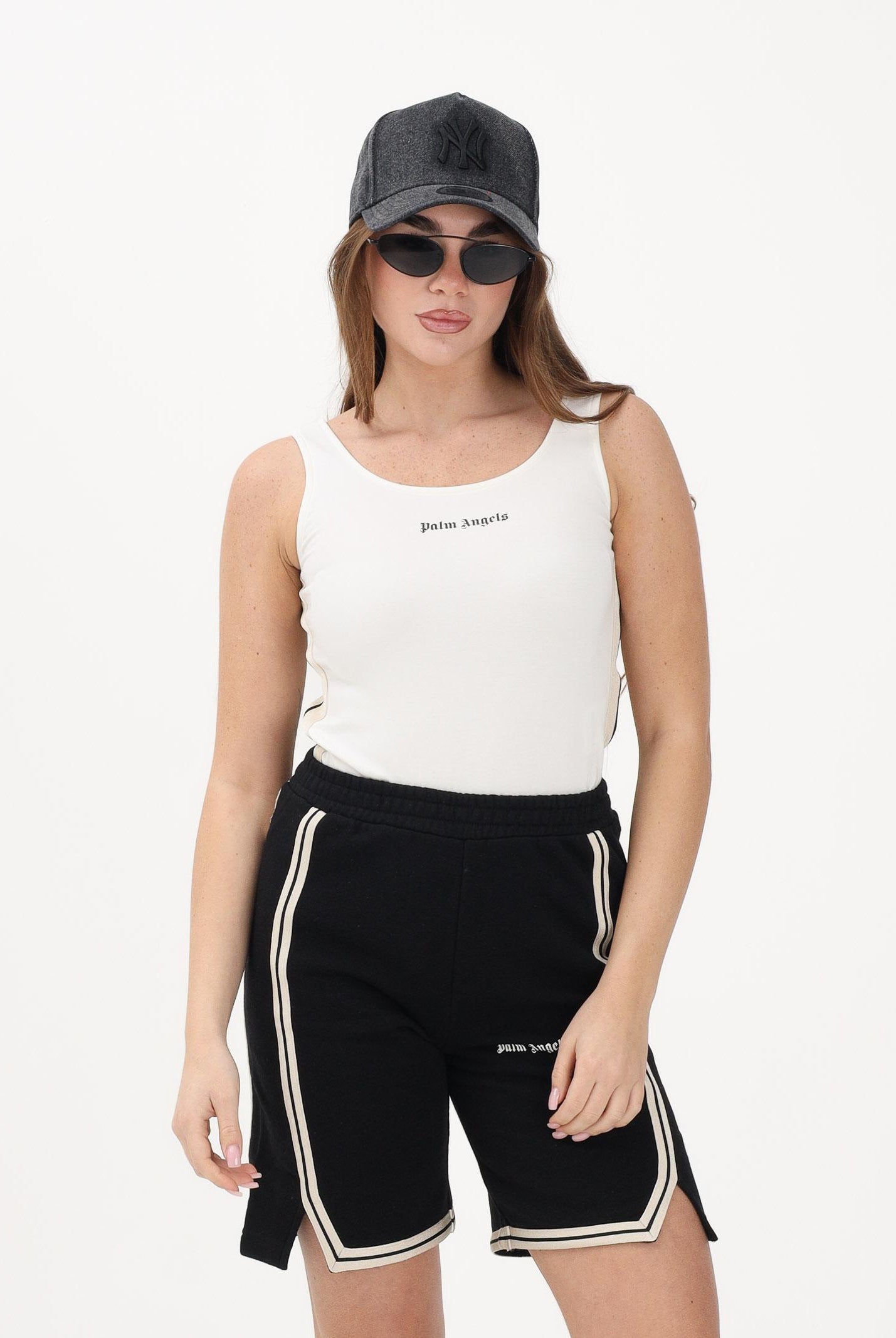 PALM ANGELS Body panna per donna, ragazze e bambine con logo PGBD00CS26FLE001 002 PALM ANGELS