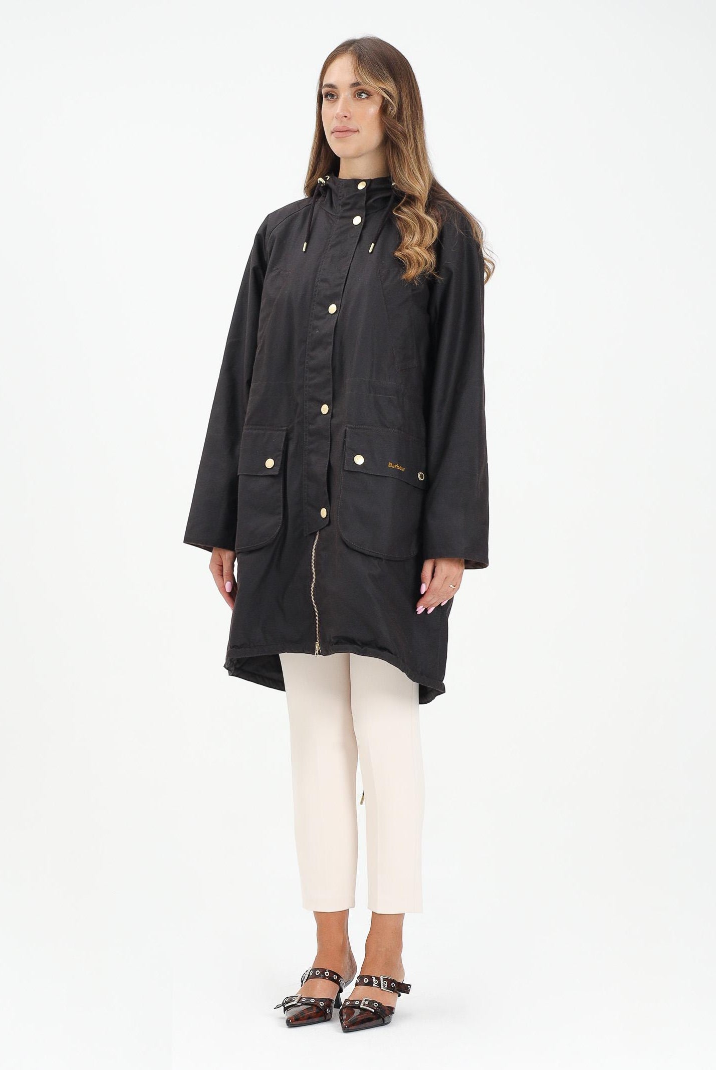 BARBOUR Parka Marcy nero da donna 252MLWX1456 RU91 BARBOUR