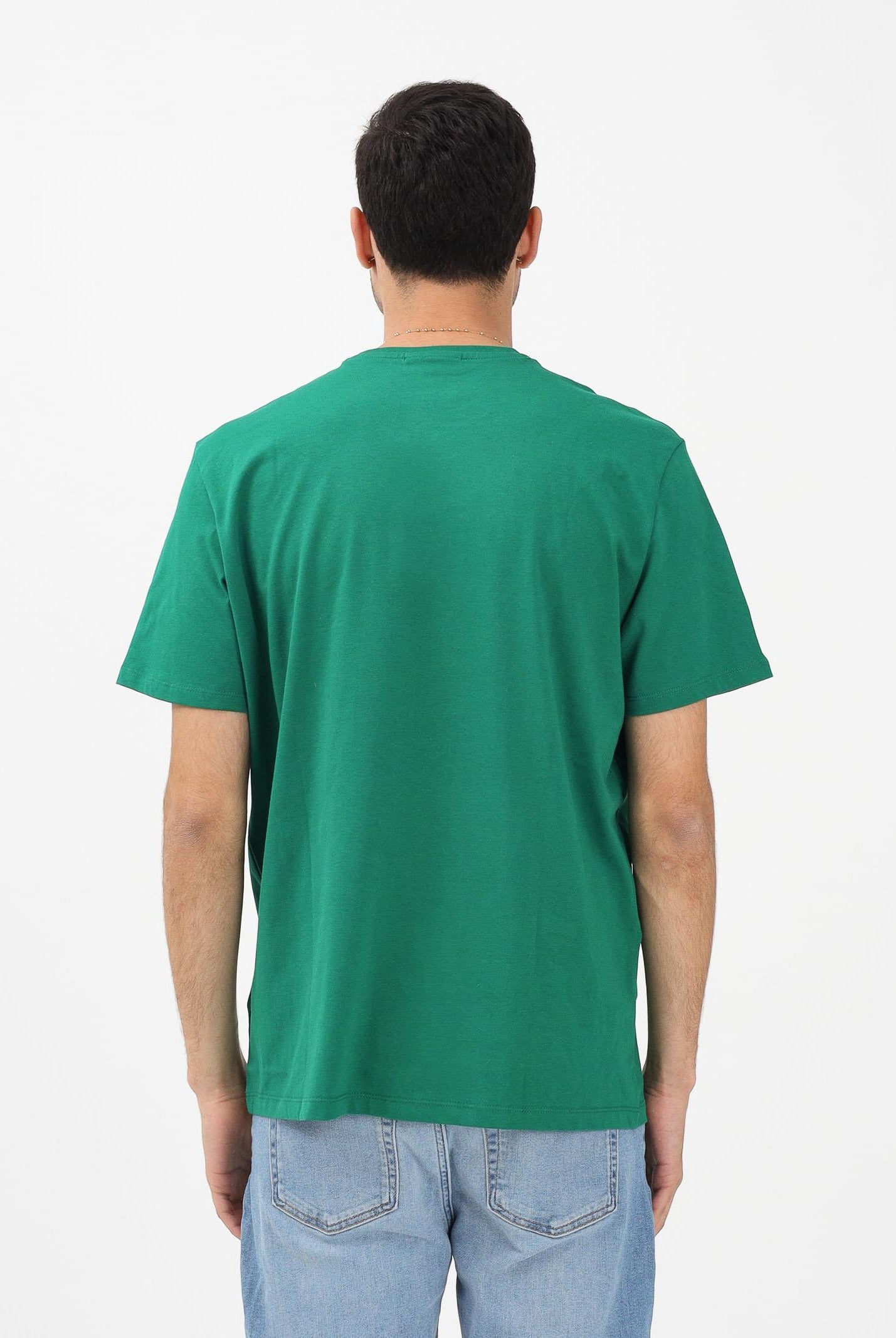 CALVIN KLEIN JEANS T-shirt a manica corta verde da uomo con logo LV04RD254G2ES . CALVIN KLEIN JEANS