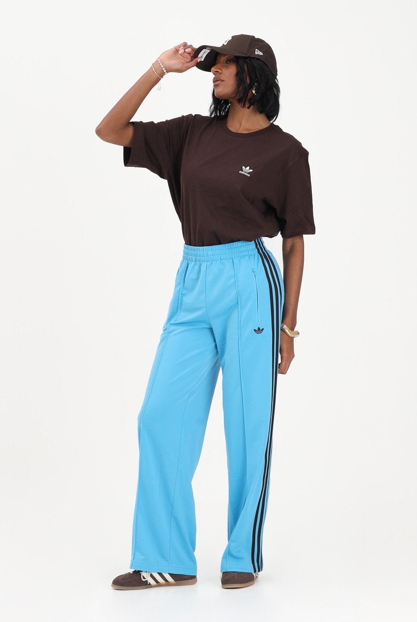 ADIDAS ORIGINALS Pantalone sportivo FB TP Loose azzurro da donna KU8128 . ADIDAS ORIGINALS