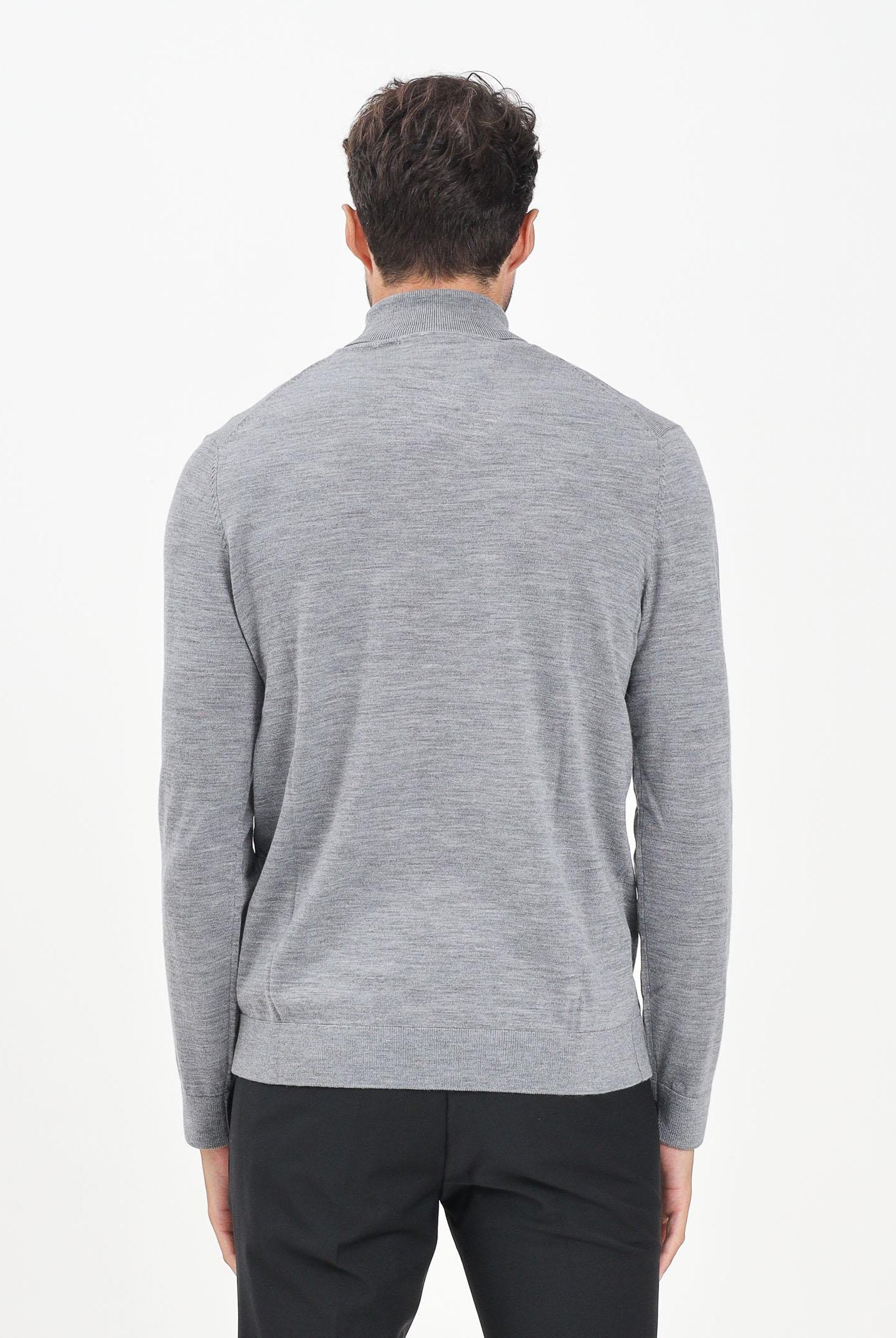 SELECTED HOMME Maglione a collo alto grigio da uomo 16094653 MediumGreyMel SELECTED HOMME