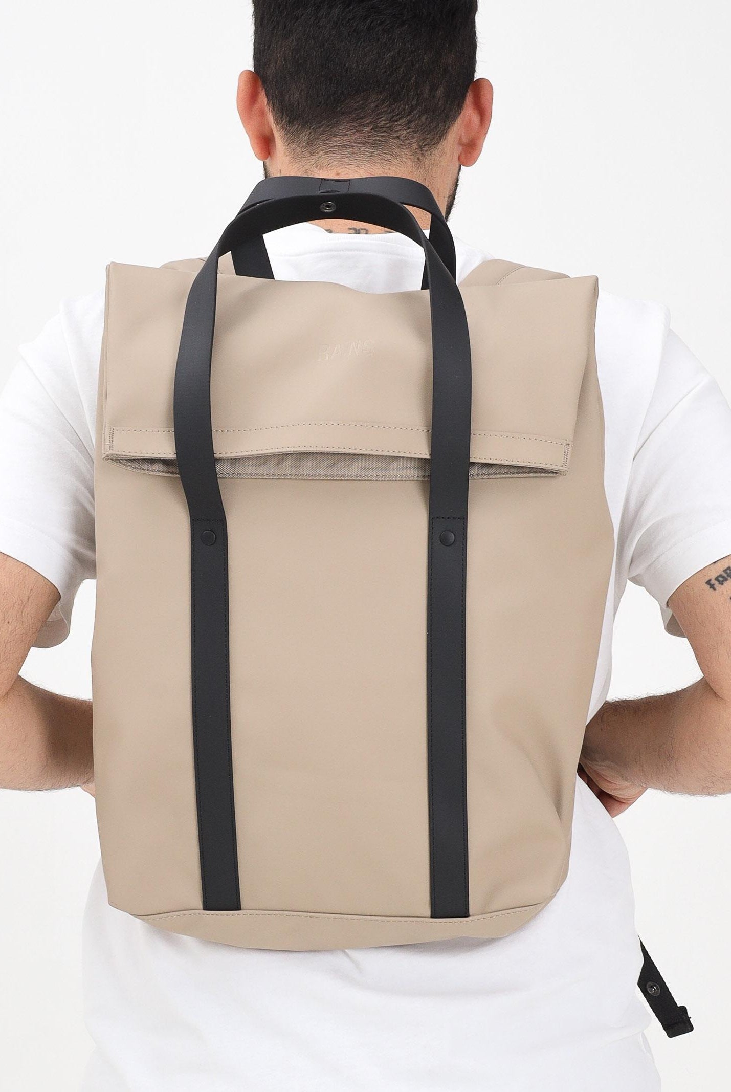 RAINS Zaino 2 Way beige per uomo e donna RA12940 BEI RAINS