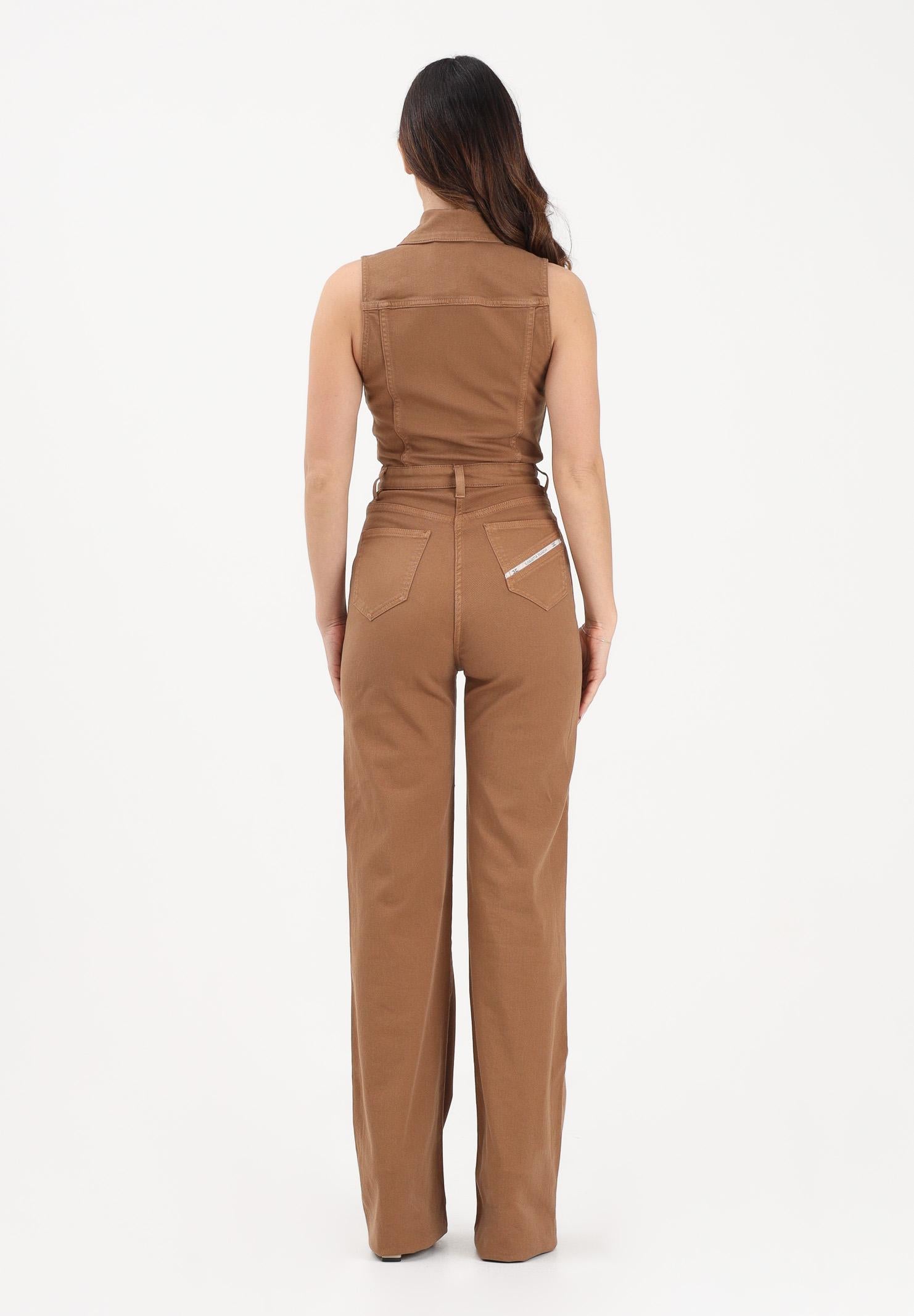 ELISABETTA FRANCHI Tuta in denim cuoio da donna TJ45N61E2 AI6 ELISABETTA FRANCHI