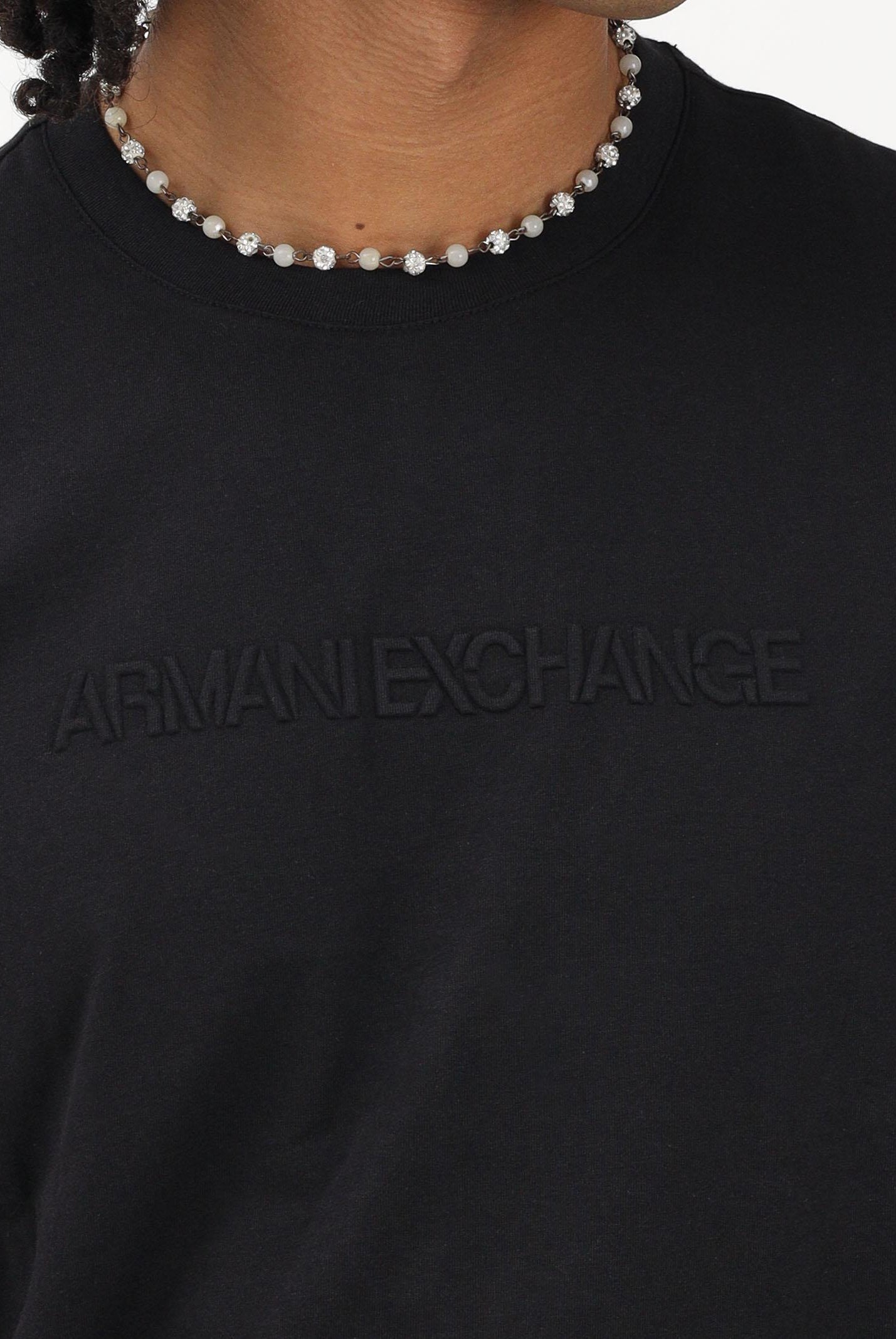 ARMANI EXCHANGE T-shirt a manica corta nera da uomo con logo XM002467AF10356 UC001 ARMANI EXCHANGE