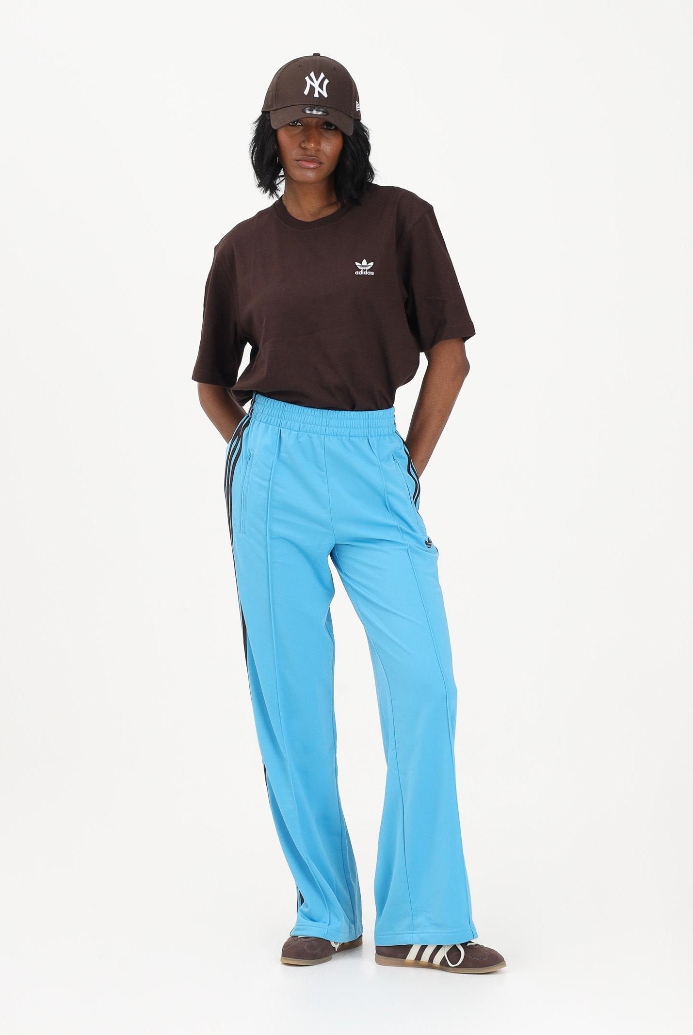 ADIDAS ORIGINALS Pantalone sportivo FB TP Loose azzurro da donna KU8128 . ADIDAS ORIGINALS