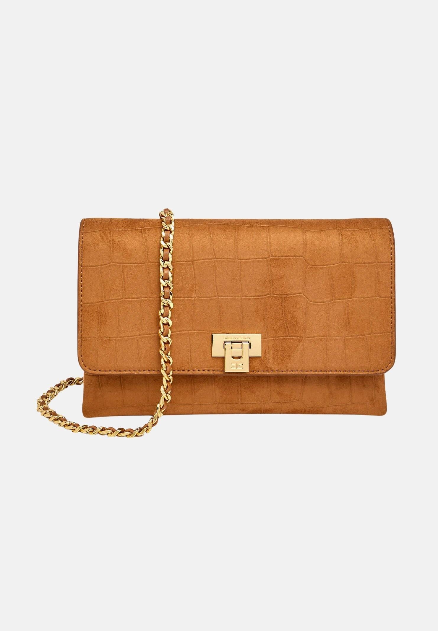 ELISABETTA FRANCHI Pochette cuoio da donna realizzata in suede BS64A61E2 600 ELISABETTA FRANCHI
