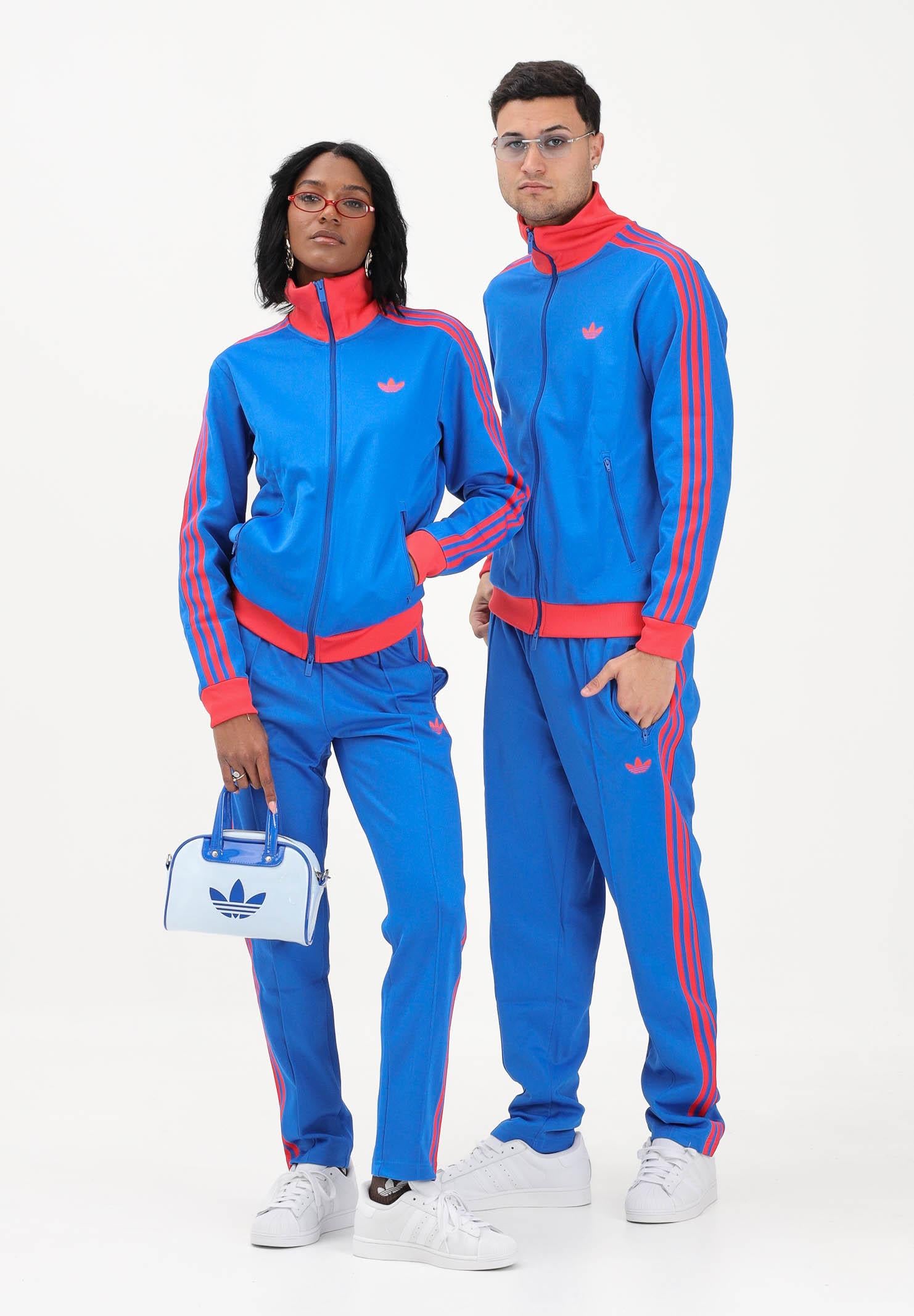 ADIDAS ORIGINALS Pantalone sportivo CLASSIC blu e rosso per uomo e donna KE2415 . ADIDAS ORIGINALS