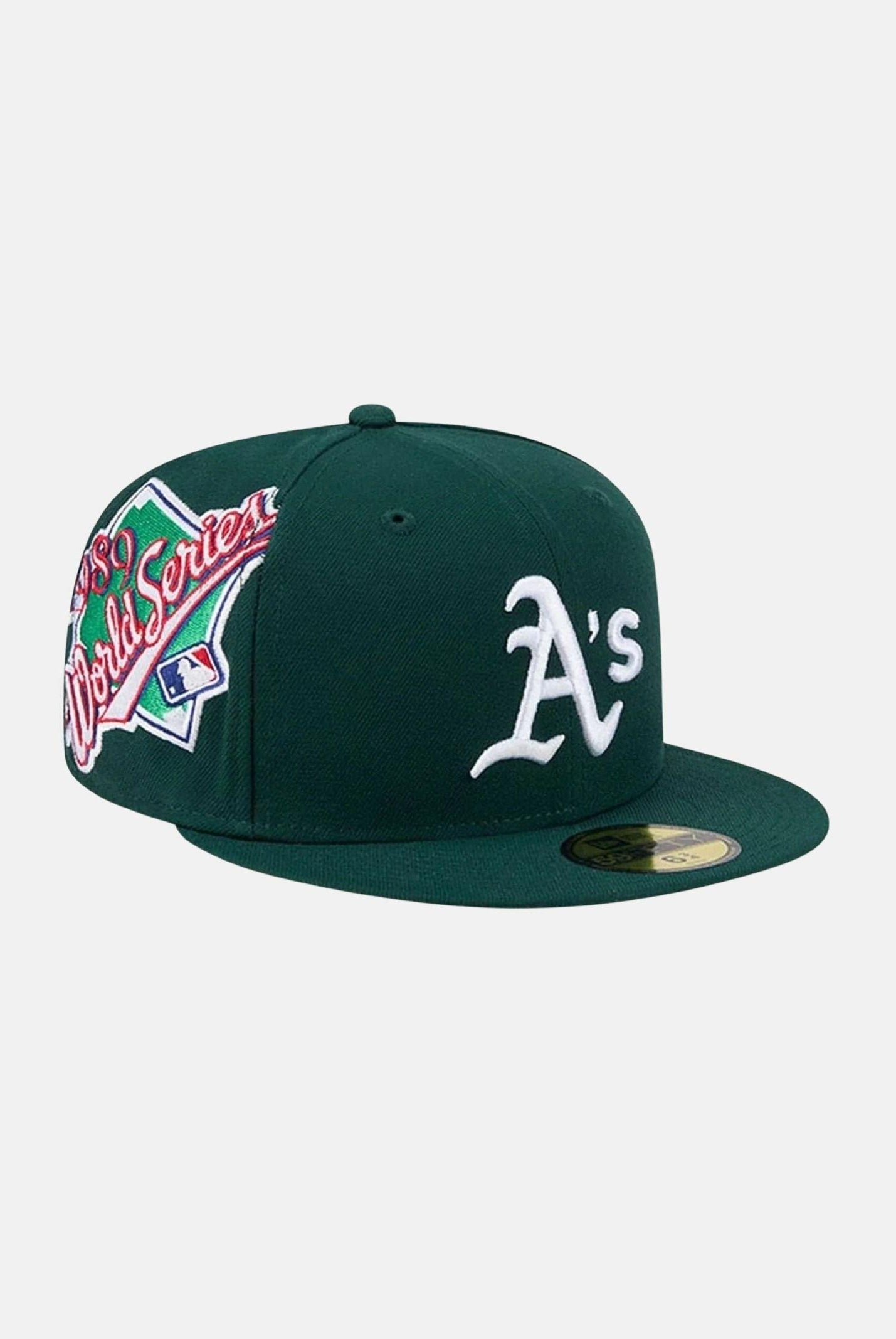 NEW ERA Cappello con visiera 59FIFTY Fitted Athletics MLB Hidden Hit verde da uomo 60803265 . NEW ERA