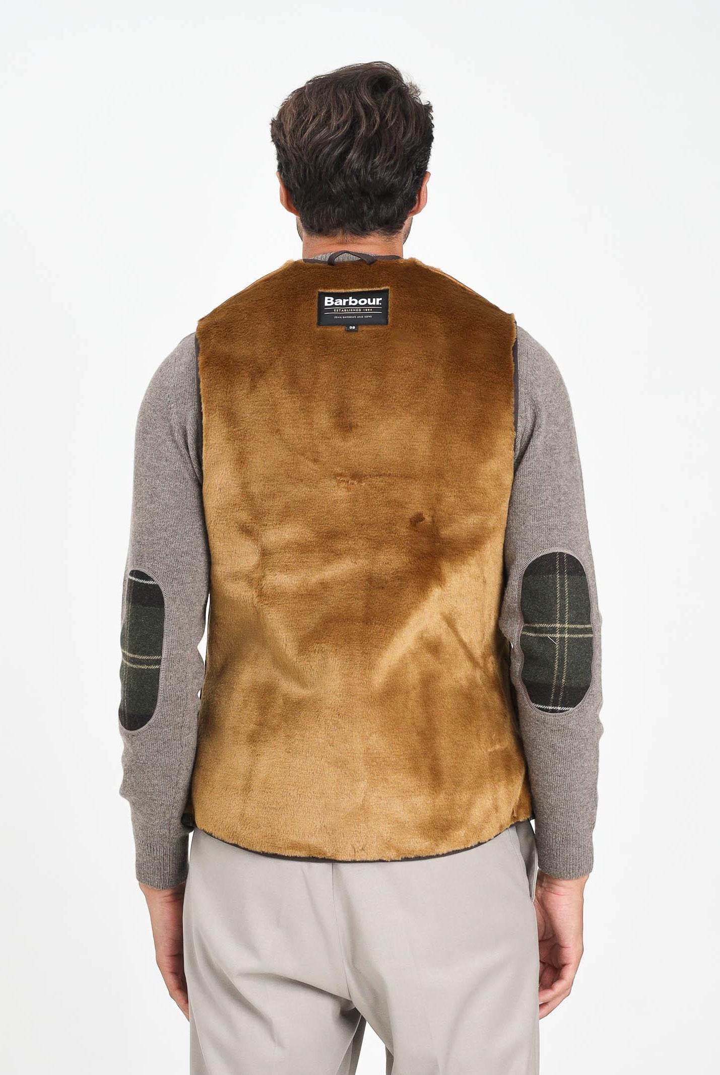 BARBOUR Smanicato marrone da uomo progettato per essere inserito all'interno delle giacche Bedale 252MMLI0004 BR31 BARBOUR