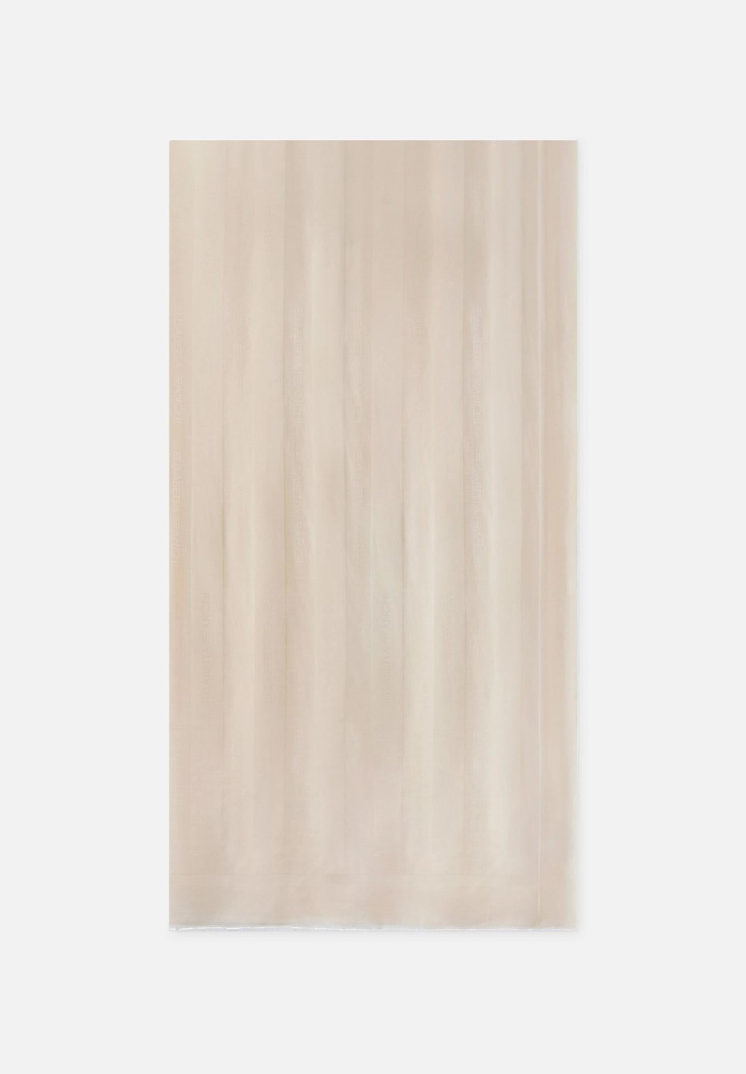 ELISABETTA FRANCHI Pashmina burro da donna con logo SC14F61E2 193 ELISABETTA FRANCHI