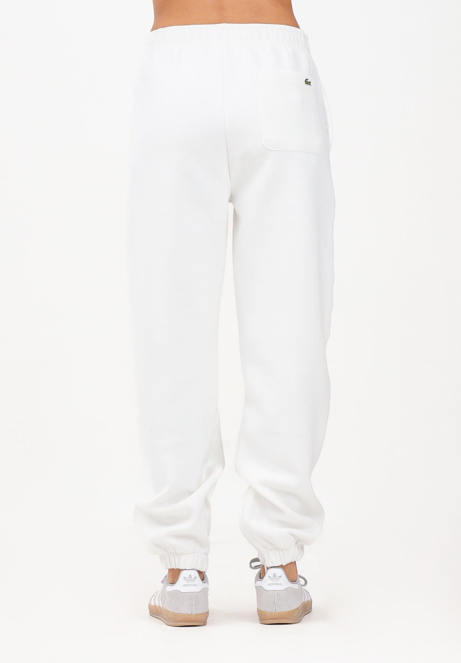 LACOSTE Pantalone sportivo Piqué bianco da donna XF5244 70V LACOSTE