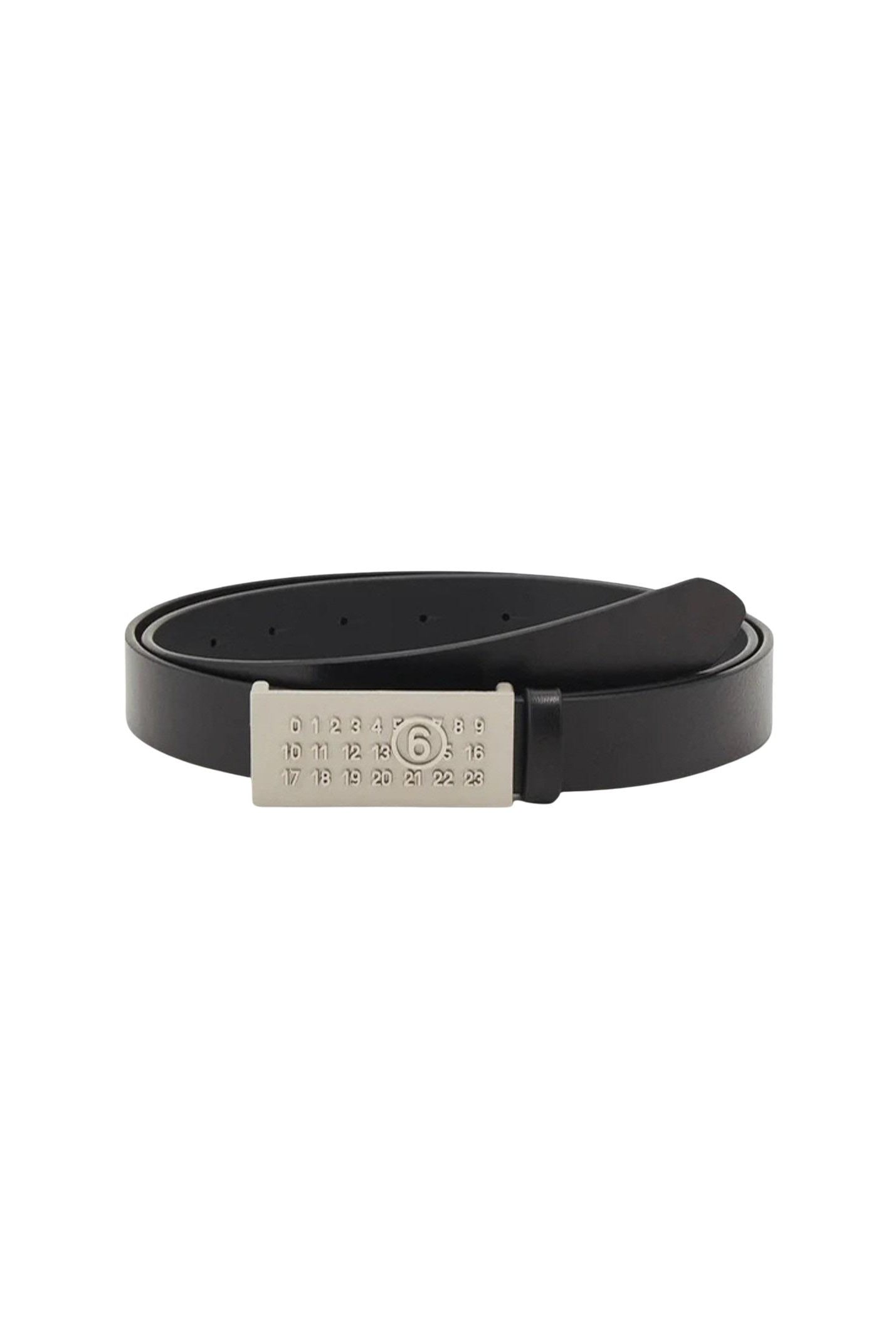 MAISON MARGIELA Cintura nera da donna con logo numerico M60600MM02U M6900 MAISON MARGIELA