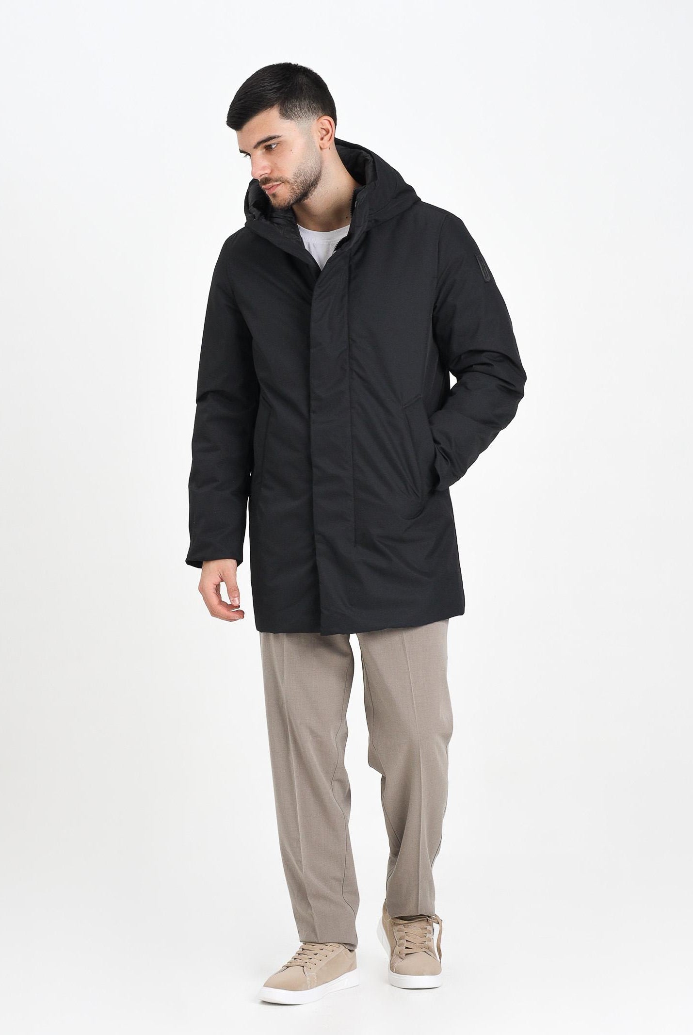 BOMBOOGIE Piumino nero da uomo con imbottitura in Primaloft CM7653ACR5 90 BOMBOOGIE