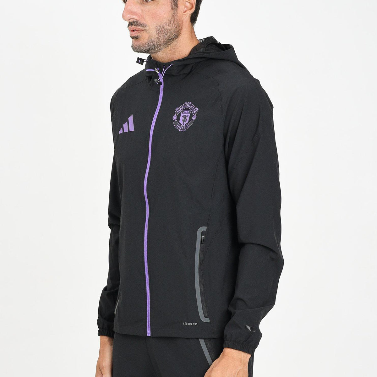 ADIDAS ORIGINALS Felpa con zip Manchester United Tiro 25