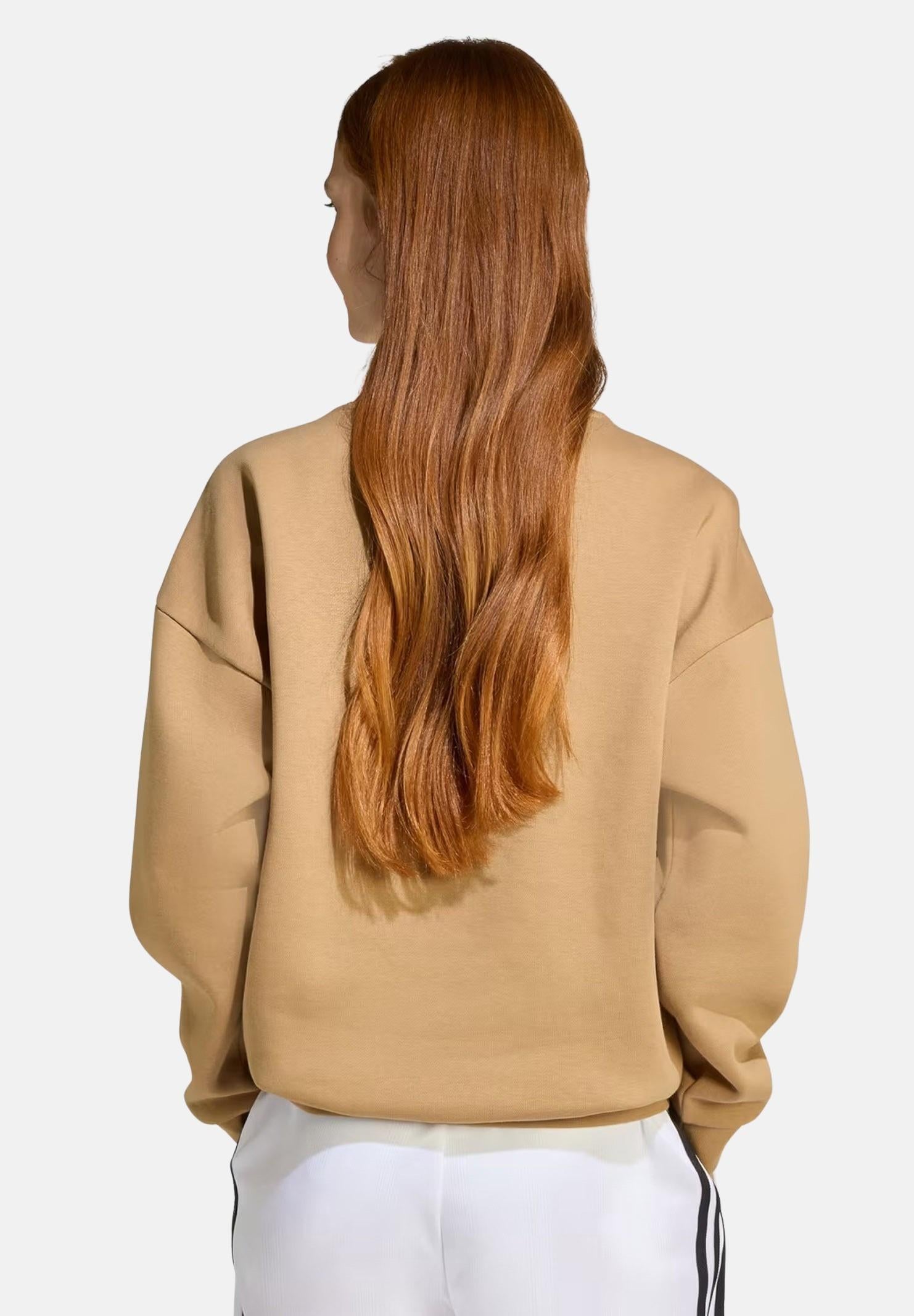 ADIDAS ORIGINALS felpa boyfriend crew beige da bambino e da bambina.Fe JX2750 ADIDAS ORIGINALS