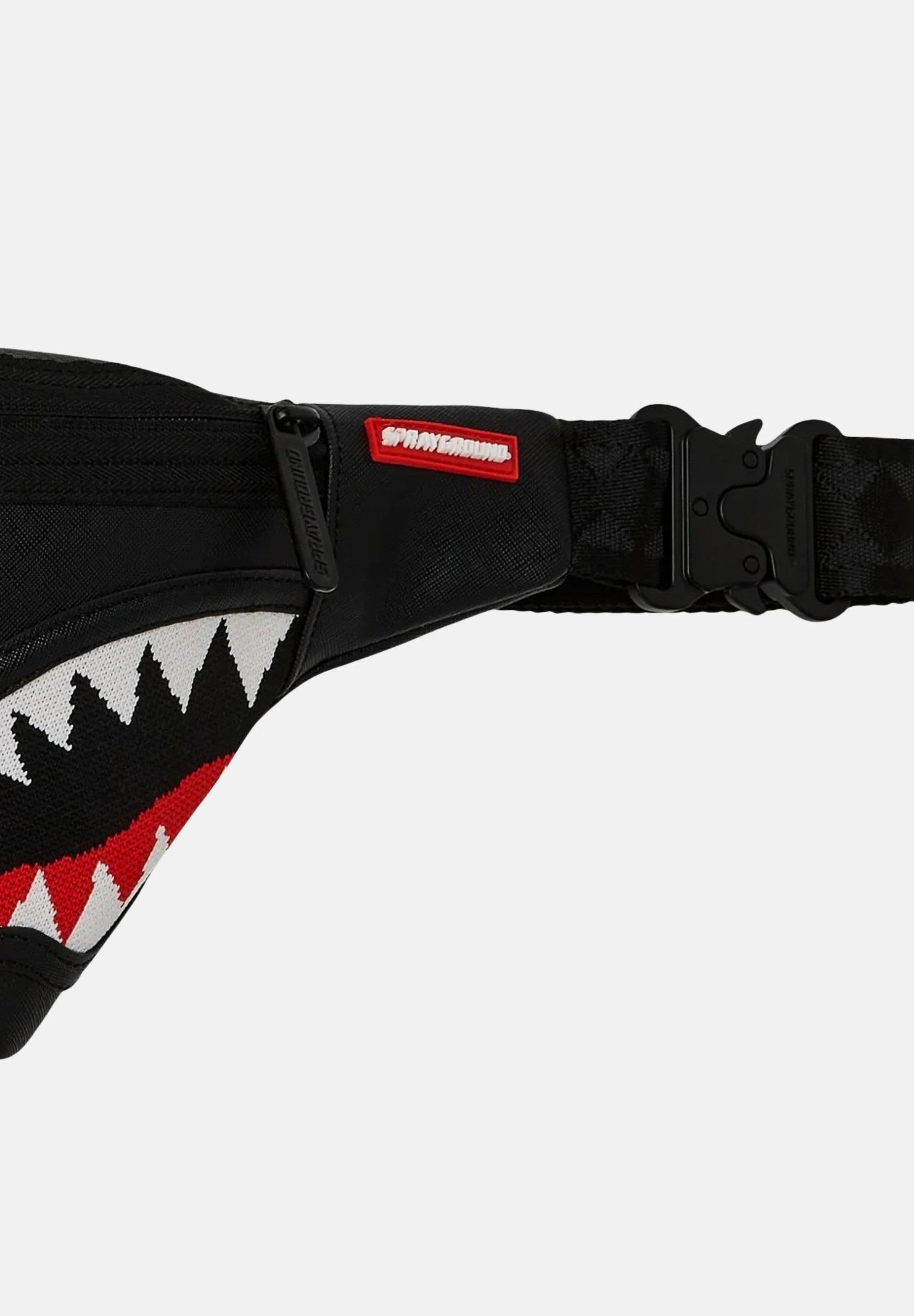 SPRAYGROUND Marsupio Fly Knit Mouth nero per uomo e donna 910B8030NSZ SPRAYGROUND