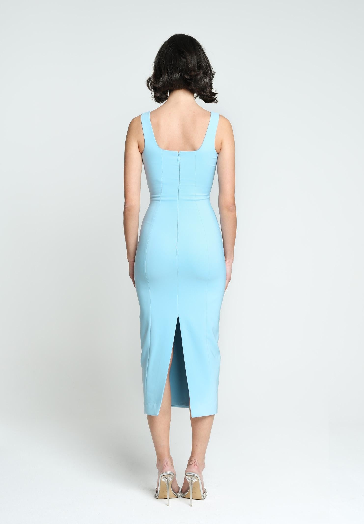 SANTAS Abito midi COTTON CANDY azzurro da donna PV25011 AZZURRO SANTAS