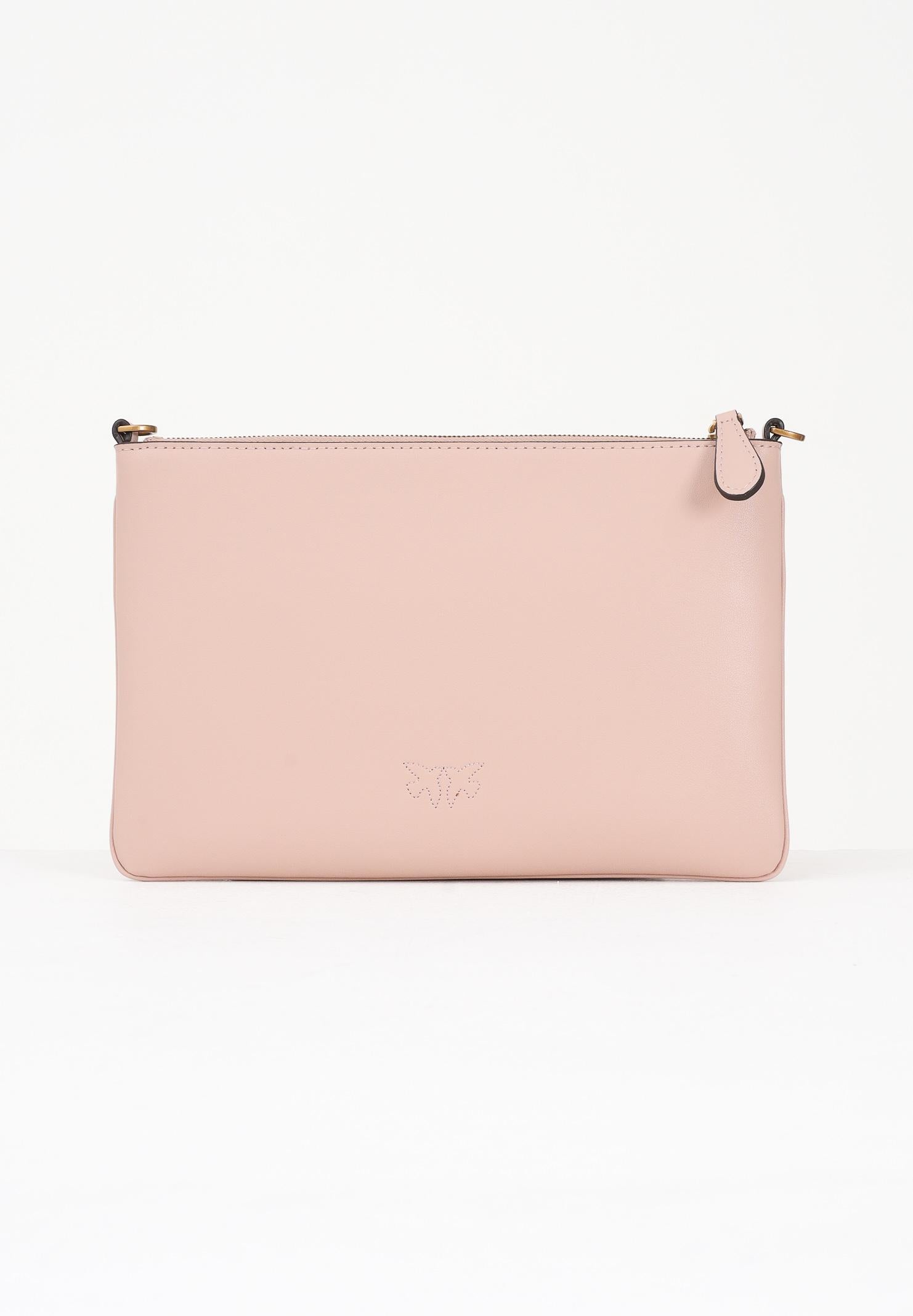 PINKO Pochette Classic Flat Love Bag Simply rosa da donna 100455A0F1 O81Q PINKO