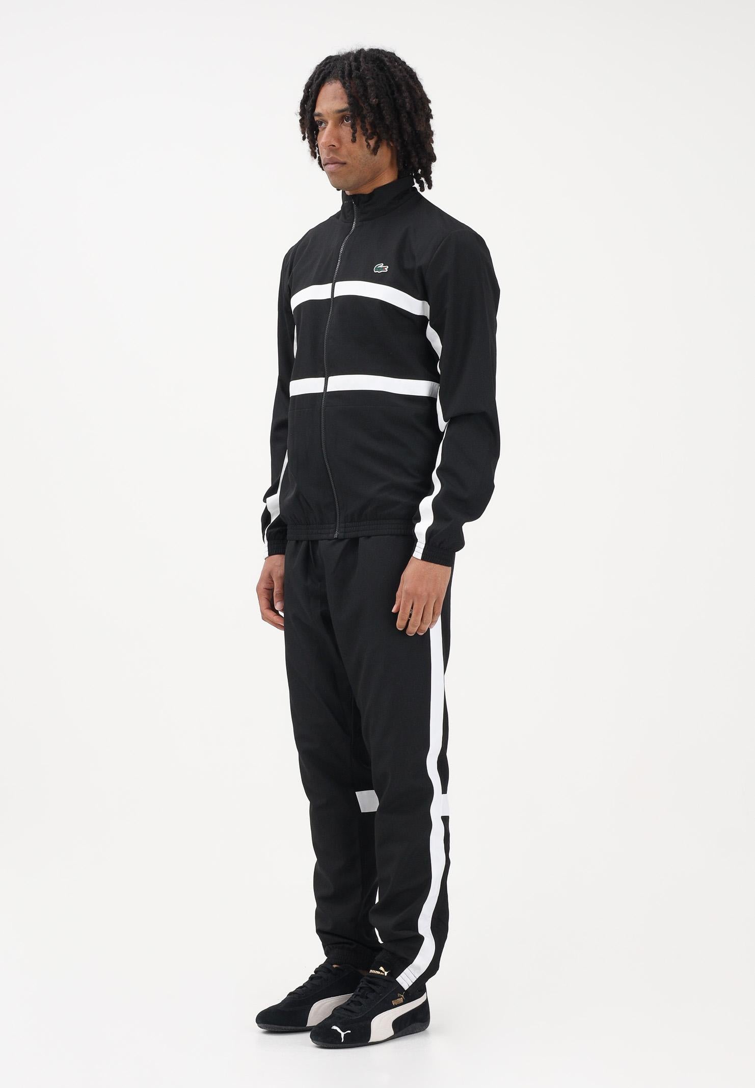 LACOSTE Tuta nera da uomo con stampa WH0226 258 LACOSTE