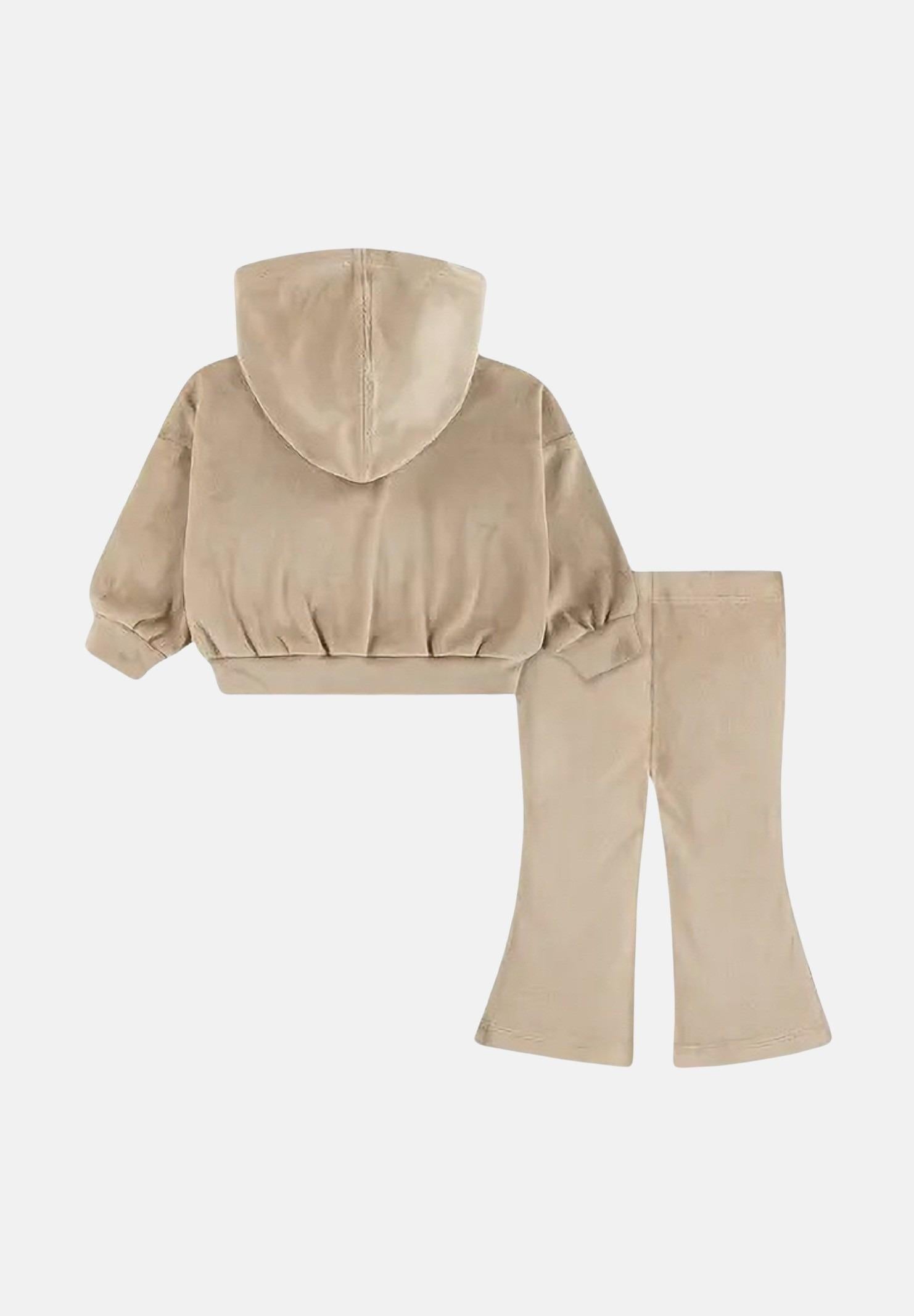 NIKE Tuta in velluto beige da neonato 16N417 X0L NIKE