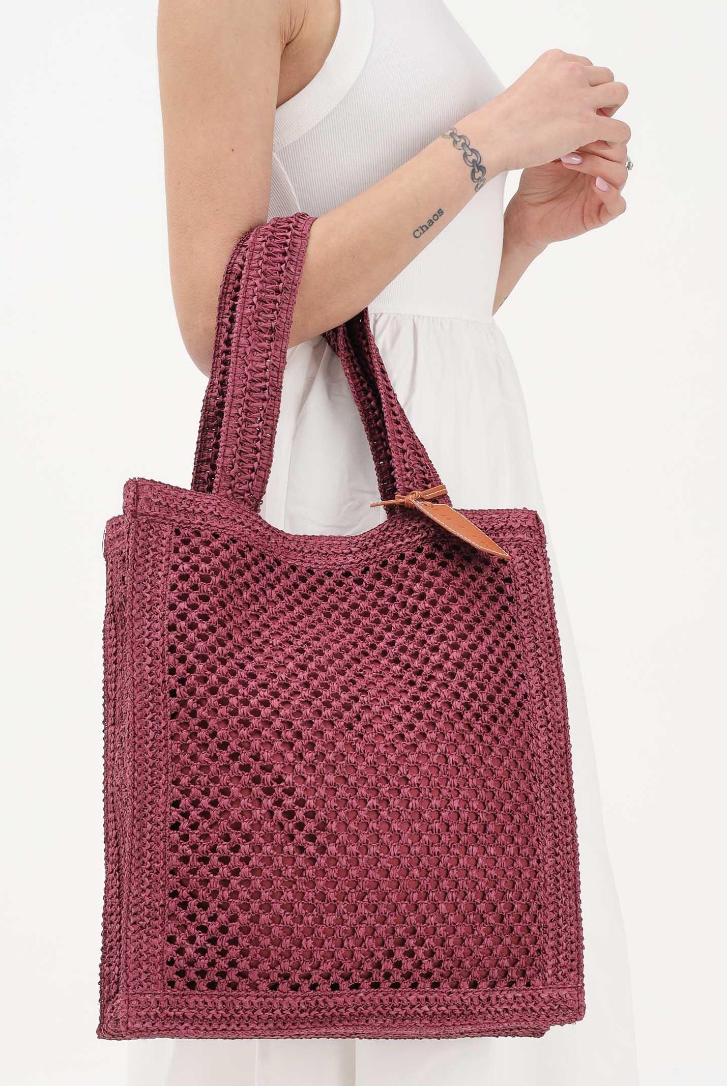 ME FUI Borsa mare color prugna da donna MA26-SW0050PL . ME FUI