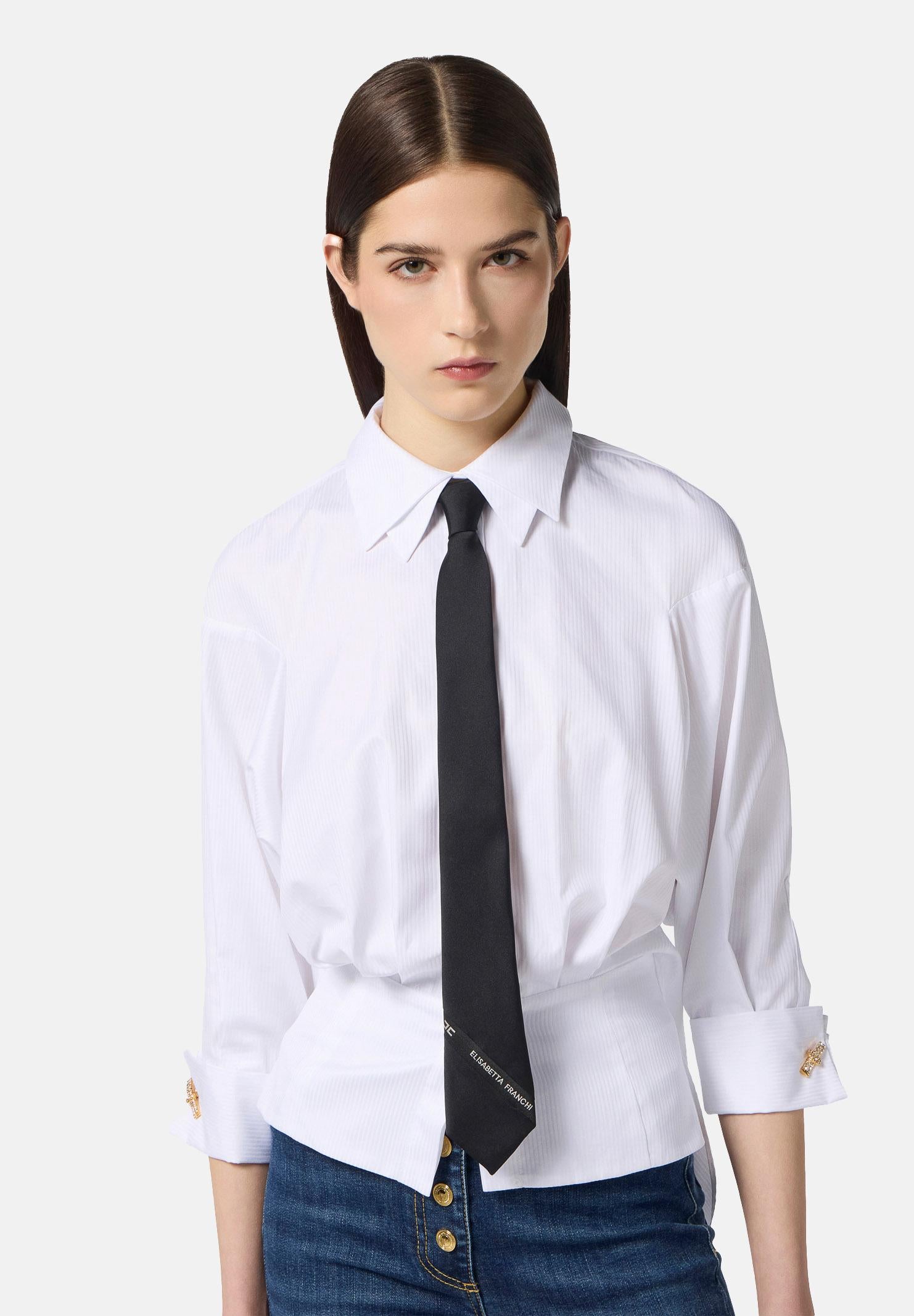 ELISABETTA FRANCHI Cravatta nera da donna CR12L57E2 110 ELISABETTA FRANCHI