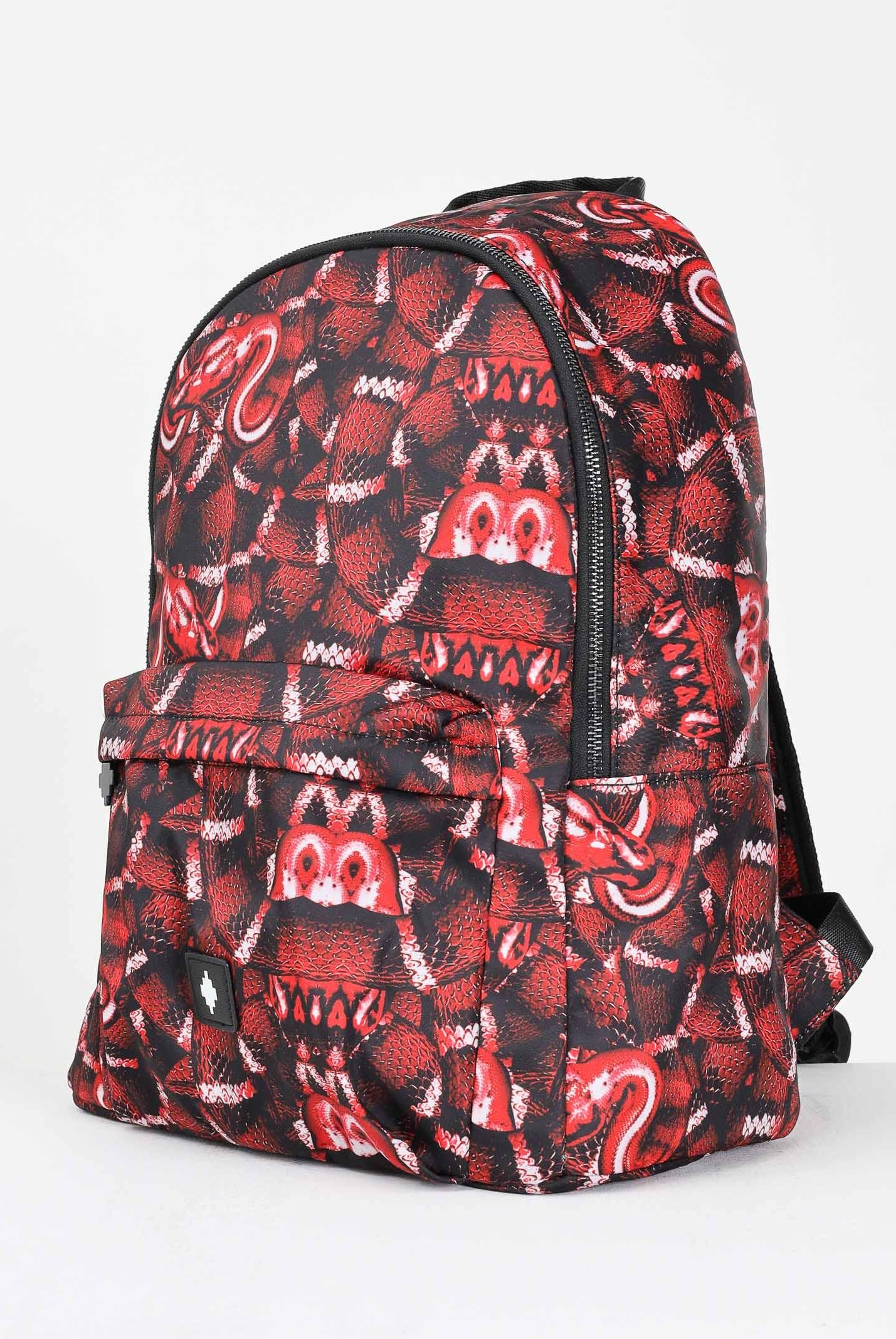 MARCELO BURLON COUNTY OF MILAN Zaino rosso per uomo e donna in tessuto tecnico con stampa all-over COMAF250112 MARCELO BURLON COUNTY OF MILAN