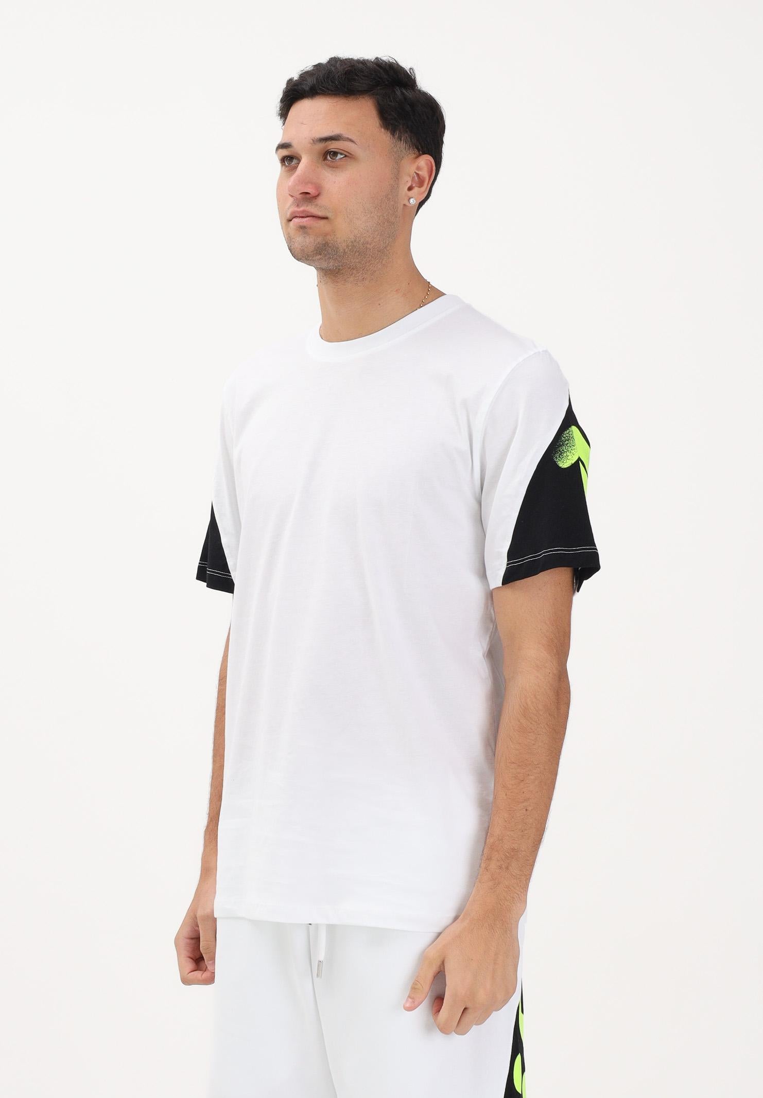 DISCLAIMER T-shirt a manica corta bianca da uomo con stampa logo sul retro 26EDS55432 BINE DISCLAIMER