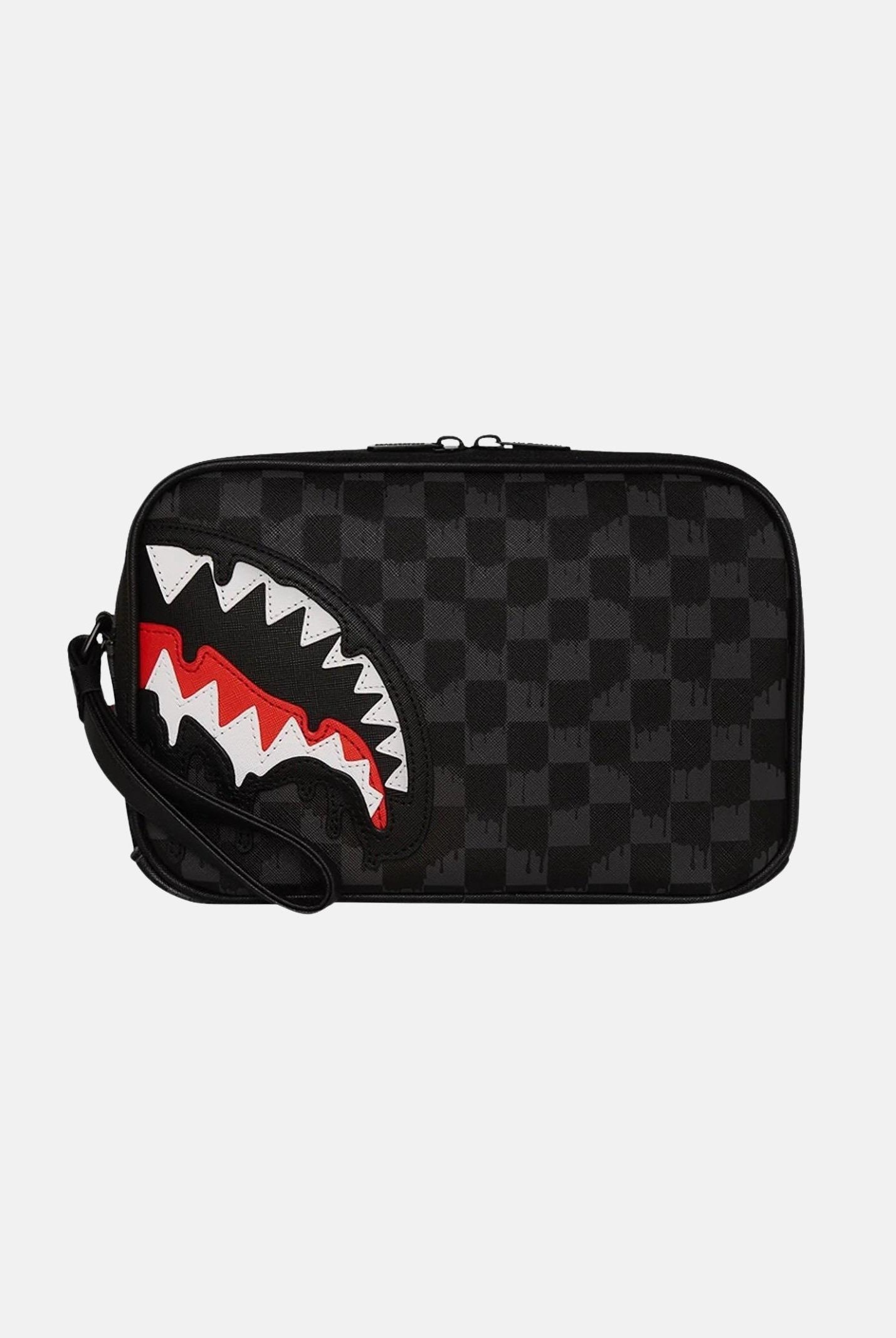 SPRAYGROUND Pochette Dripping Sharks In Paris nera per uomo e donna 910B7968NSZ  SPRAYGROUND
