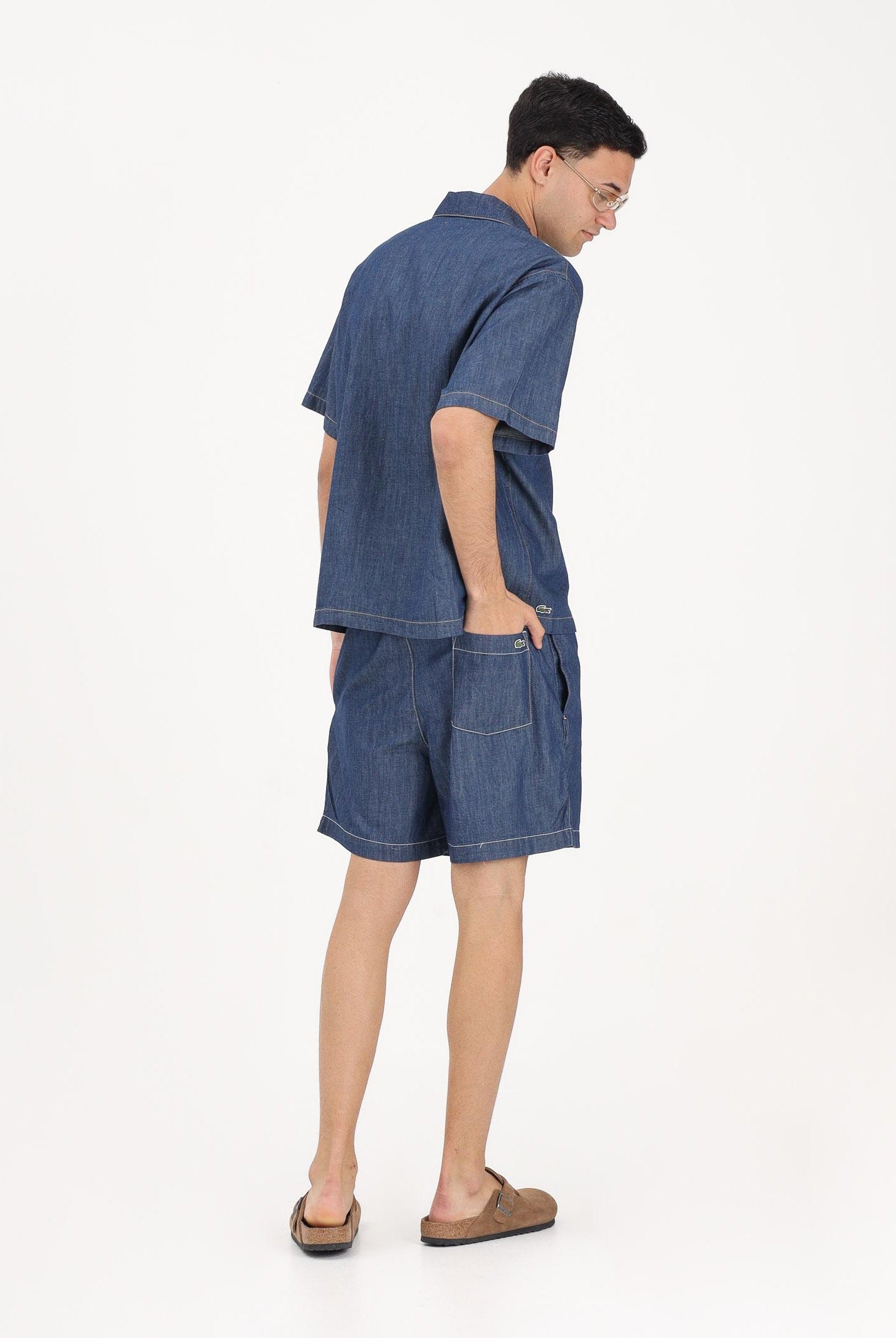 LACOSTE Shorts in denim leggero da uomo GH1856 MK9 LACOSTE