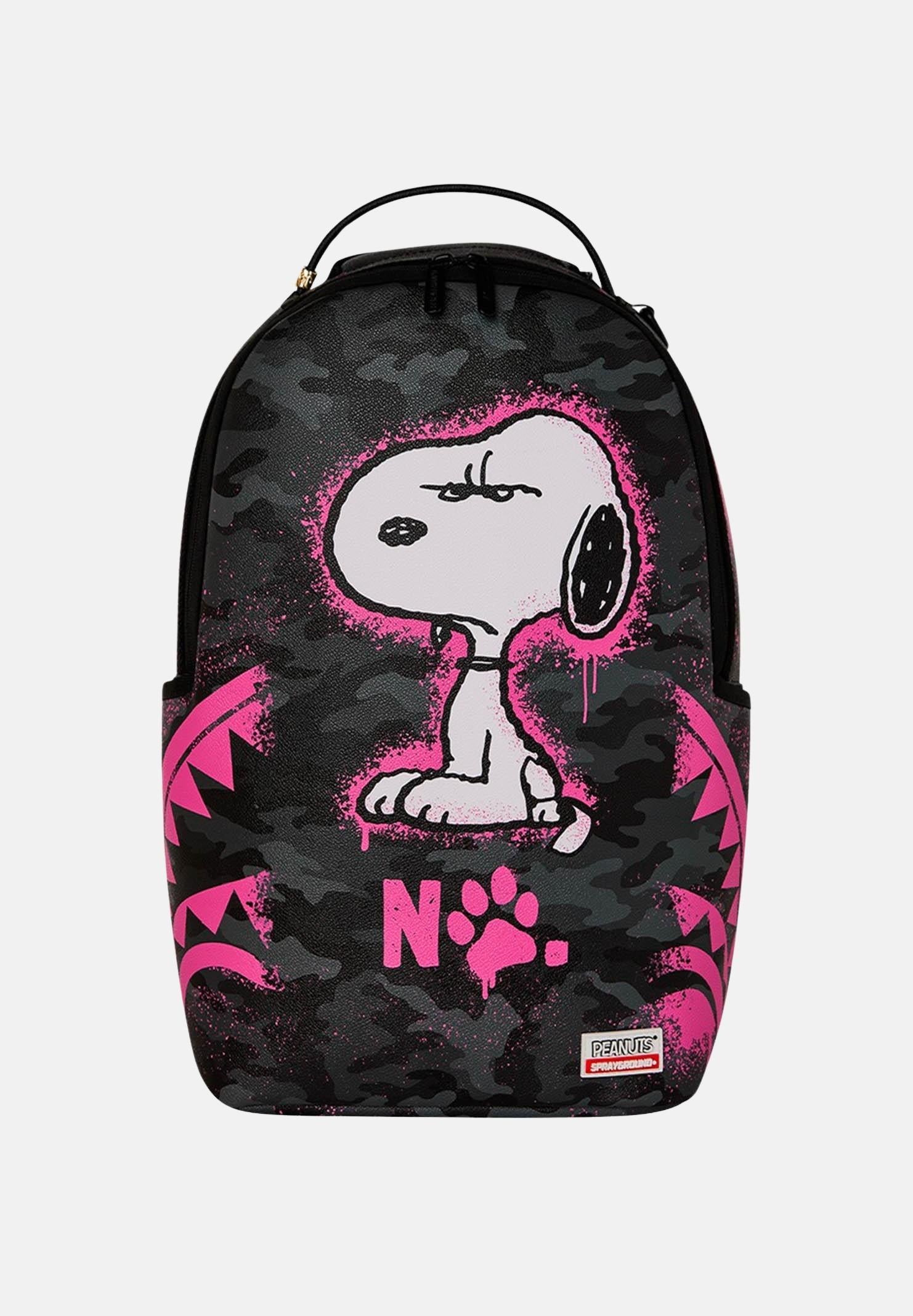 SPRAYGROUND Zaino SNOOPY PINK STENCIL DLXSV nero da donna 910B8781NSZ . SPRAYGROUND