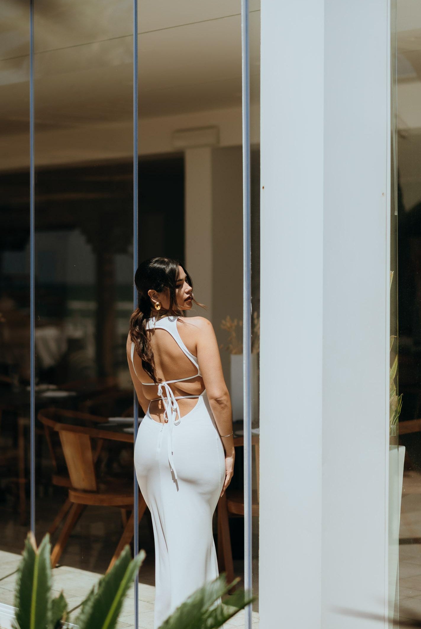 SANTAS Abito lungo BON BON bianco da donna PV25010 BIANCO SANTAS