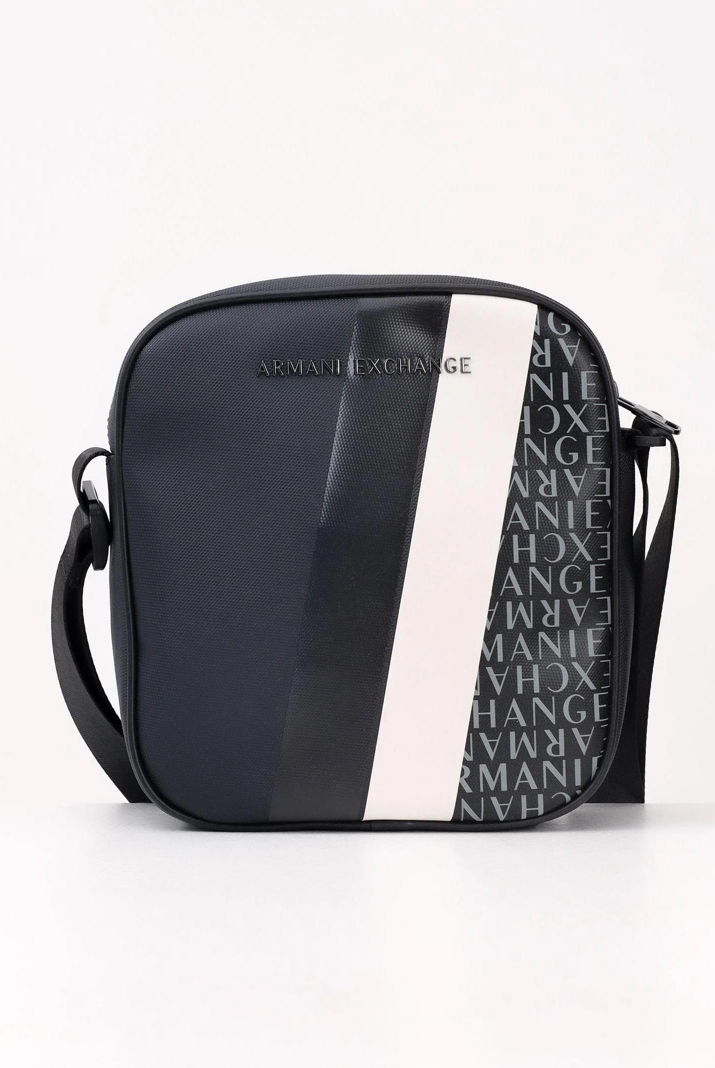 ARMANI EXCHANGE Borsello blu notte da uomo con stampa XM000162AF11935 MB051 ARMANI EXCHANGE