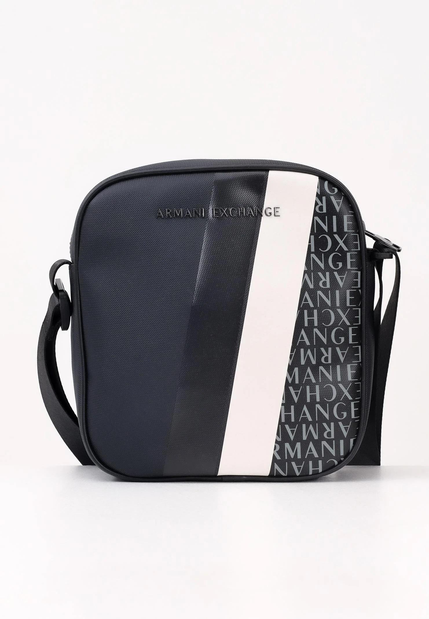 ARMANI EXCHANGE Borsello blu notte da uomo con stampa XM000162AF11935 MB051 ARMANI EXCHANGE