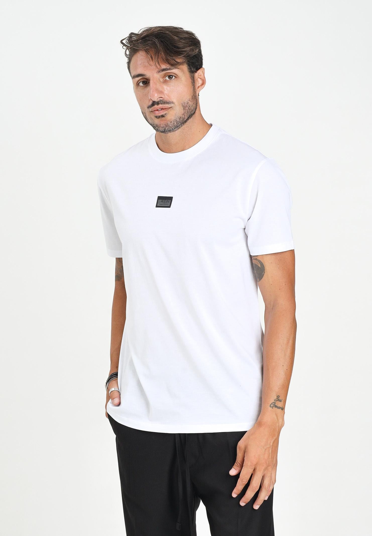 ARMANI EXCHANGE T-shirt a manica corta bianca da uomo con logo XM001479AF10364 U0002 ARMANI EXCHANGE