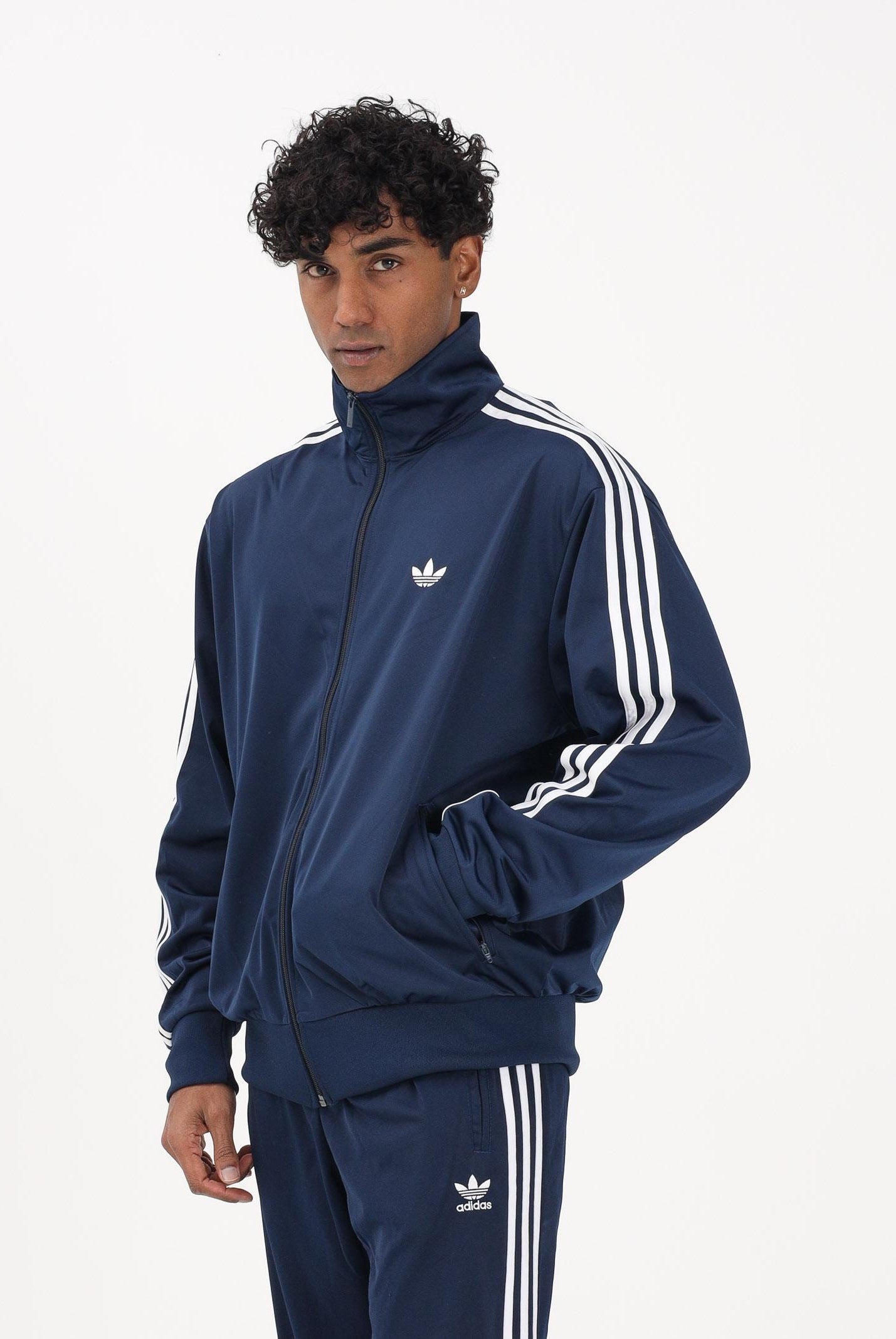 ADIDAS ORIGINALS Felpa con zip FIREBIRD blu da uomo KD8313 . ADIDAS ORIGINALS