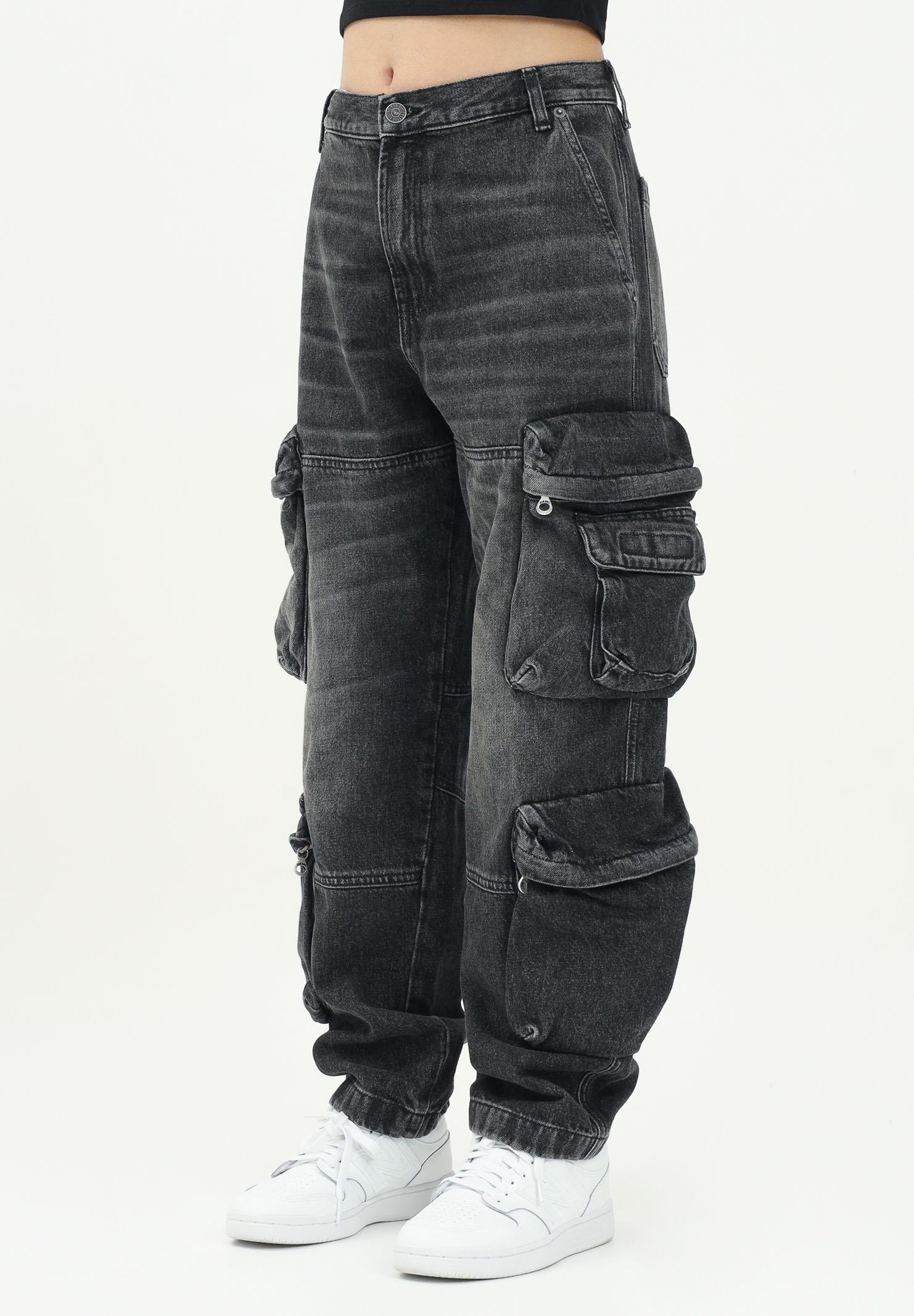 DIESEL Jeans cargo Dfish-Cargo-S-J in denim nero J02155KXBNE K02 DIESEL