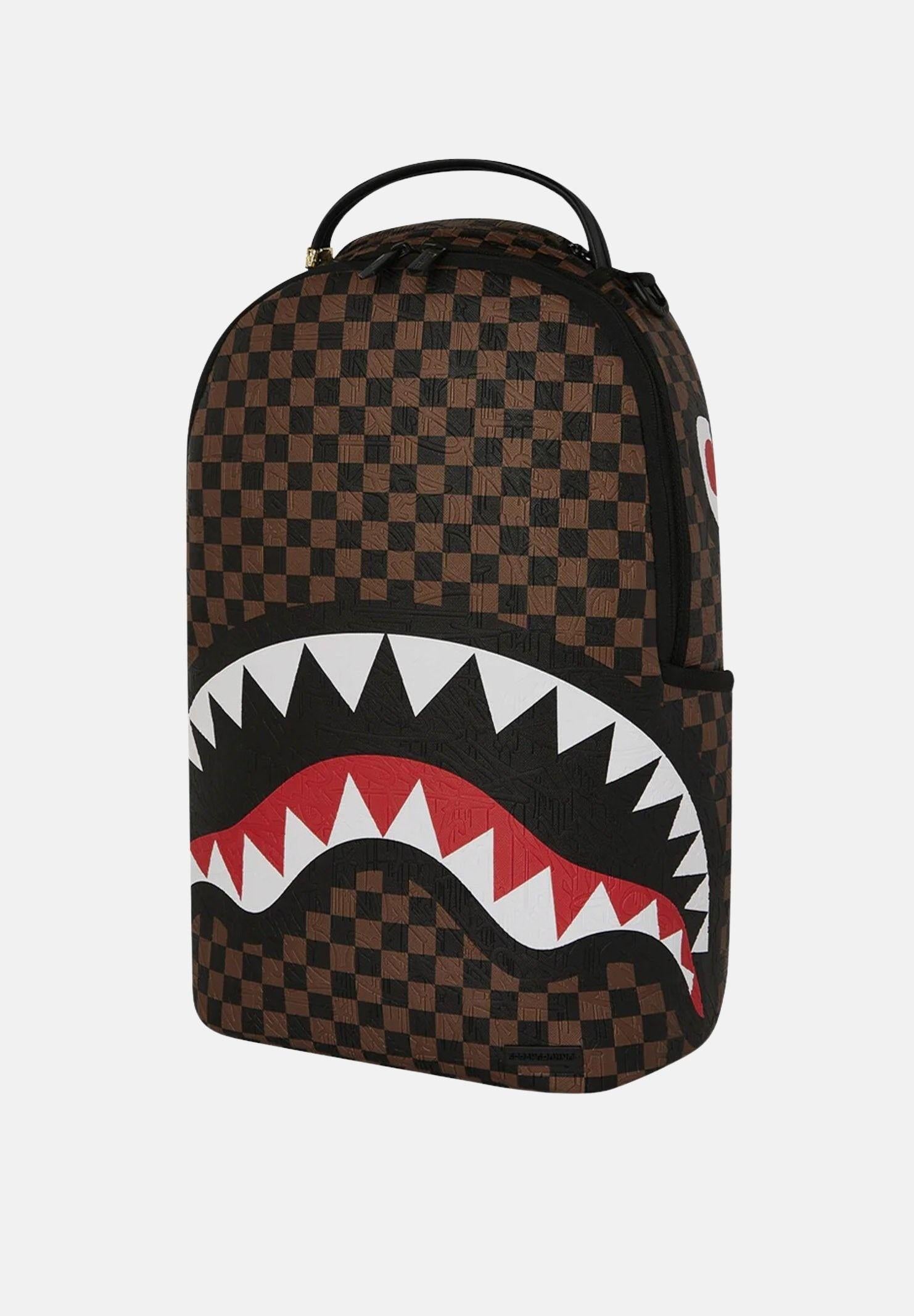 SPRAYGROUND Zaino CHECK 2 EMBOSS BACKPACK marrone per uomo e donna 910B8232NSZ . SPRAYGROUND