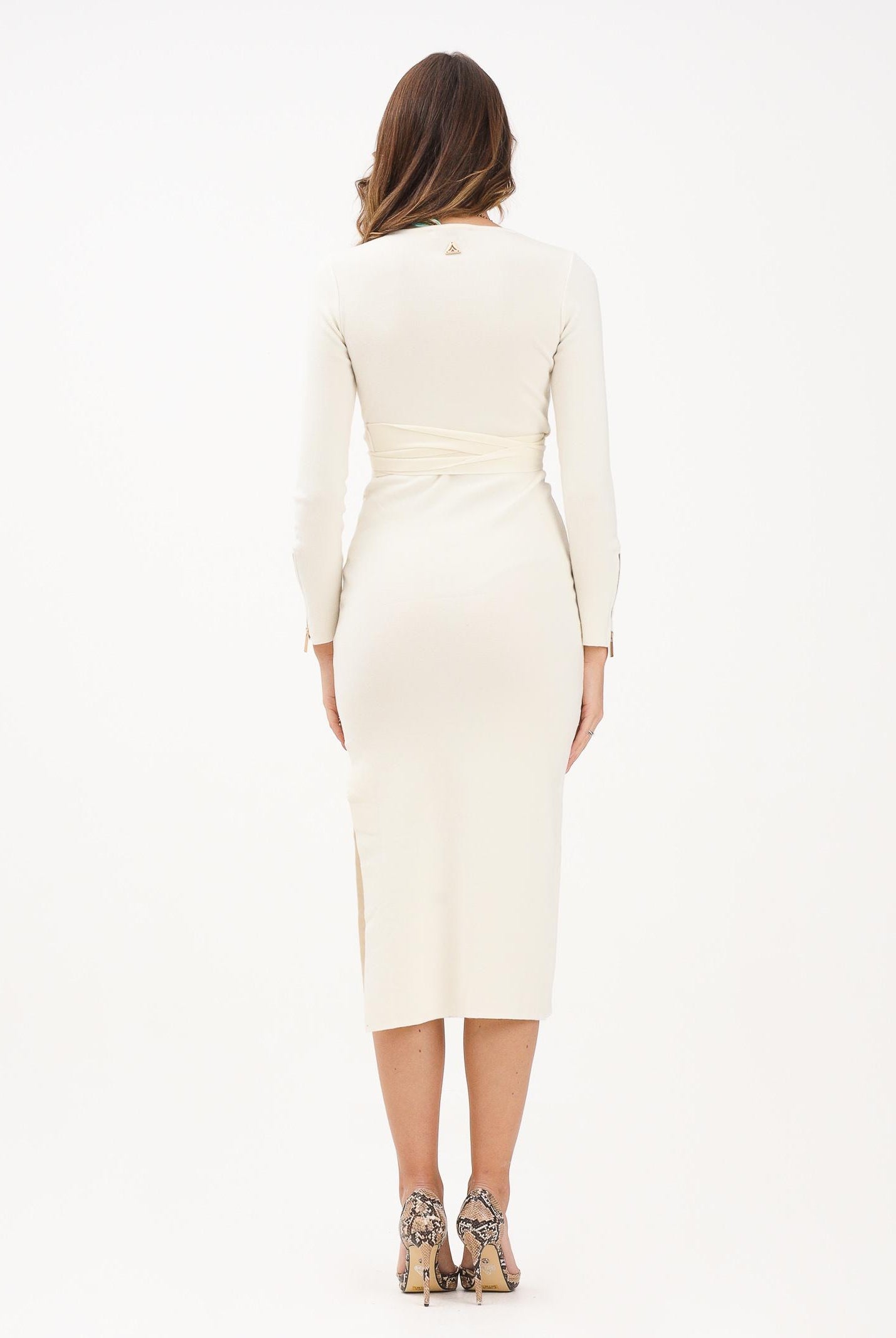 AKEP Abito midi panna da donna VSKD11033 V3 AKEP