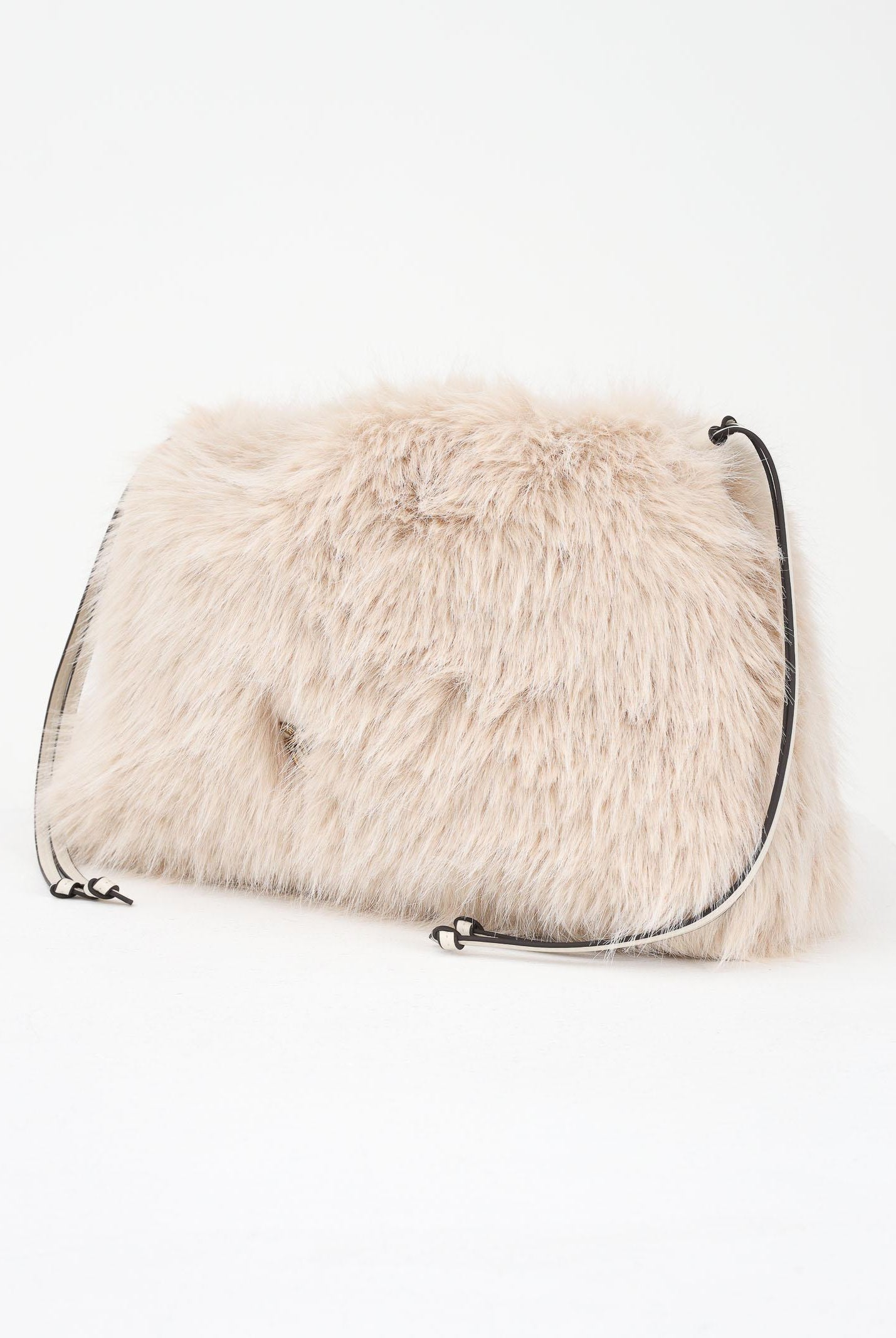 PINKO Maxi Clutch in eco pelliccia beige da donna 105909A2VZ C50Q PINKO