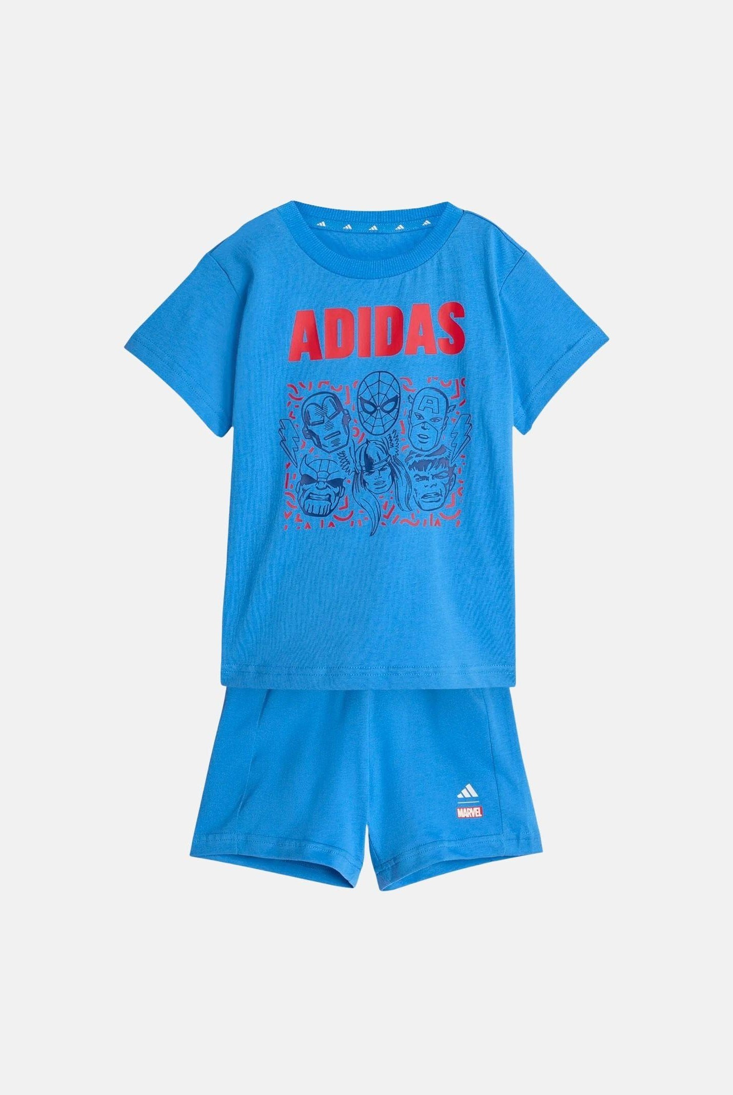 ADIDAS PERFORMANCE Completino Marvel Avengers azzurro da neonato JZ3552 . ADIDAS PERFORMANCE