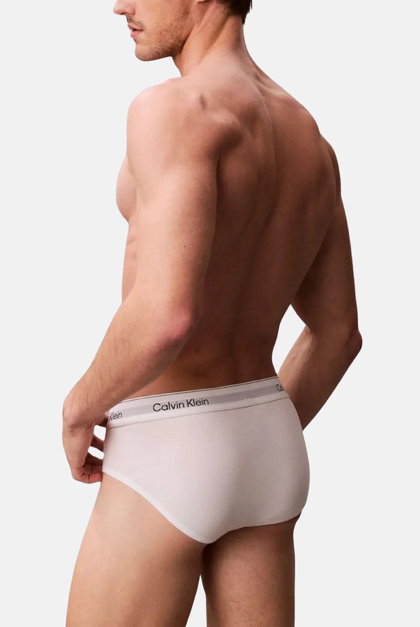 CALVIN KLEIN Slip (3 paia) bianco, nero e a fantasia da uomo LV00NB4388 3TH CALVIN KLEIN