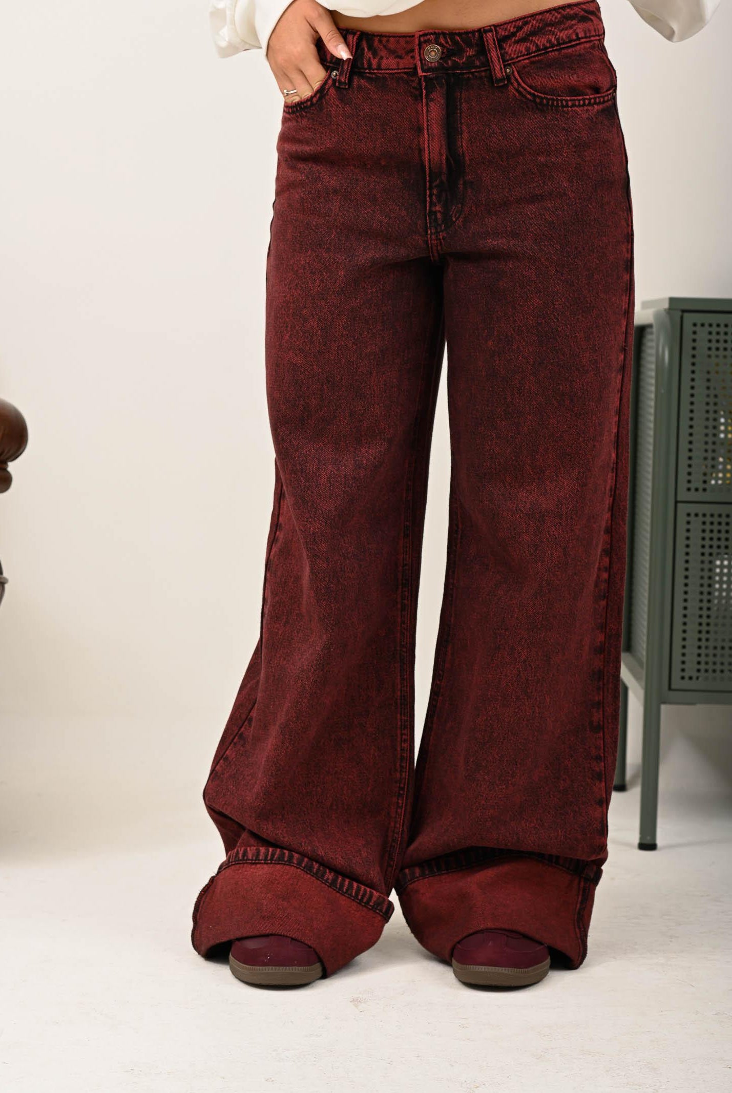 ONLY Jeans in denim bordeaux da donna 15353625 Cabernet ONLY