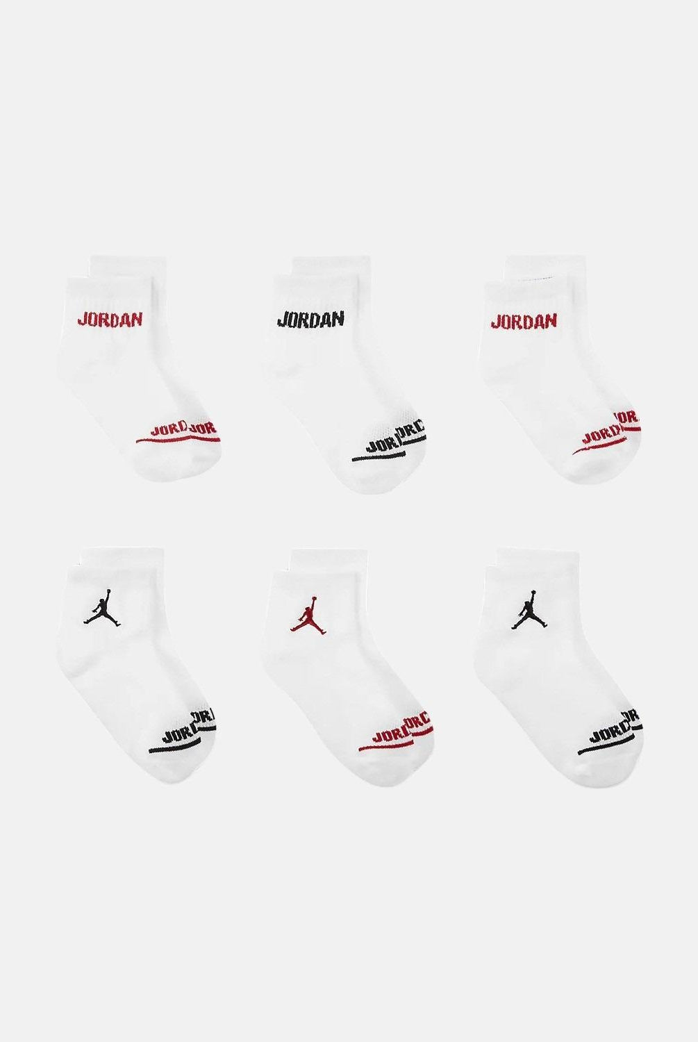 JORDAN Calzini (6 paia) LEGEND ANKLE bianchi per bambino e bambina BJ0342 001 JORDAN