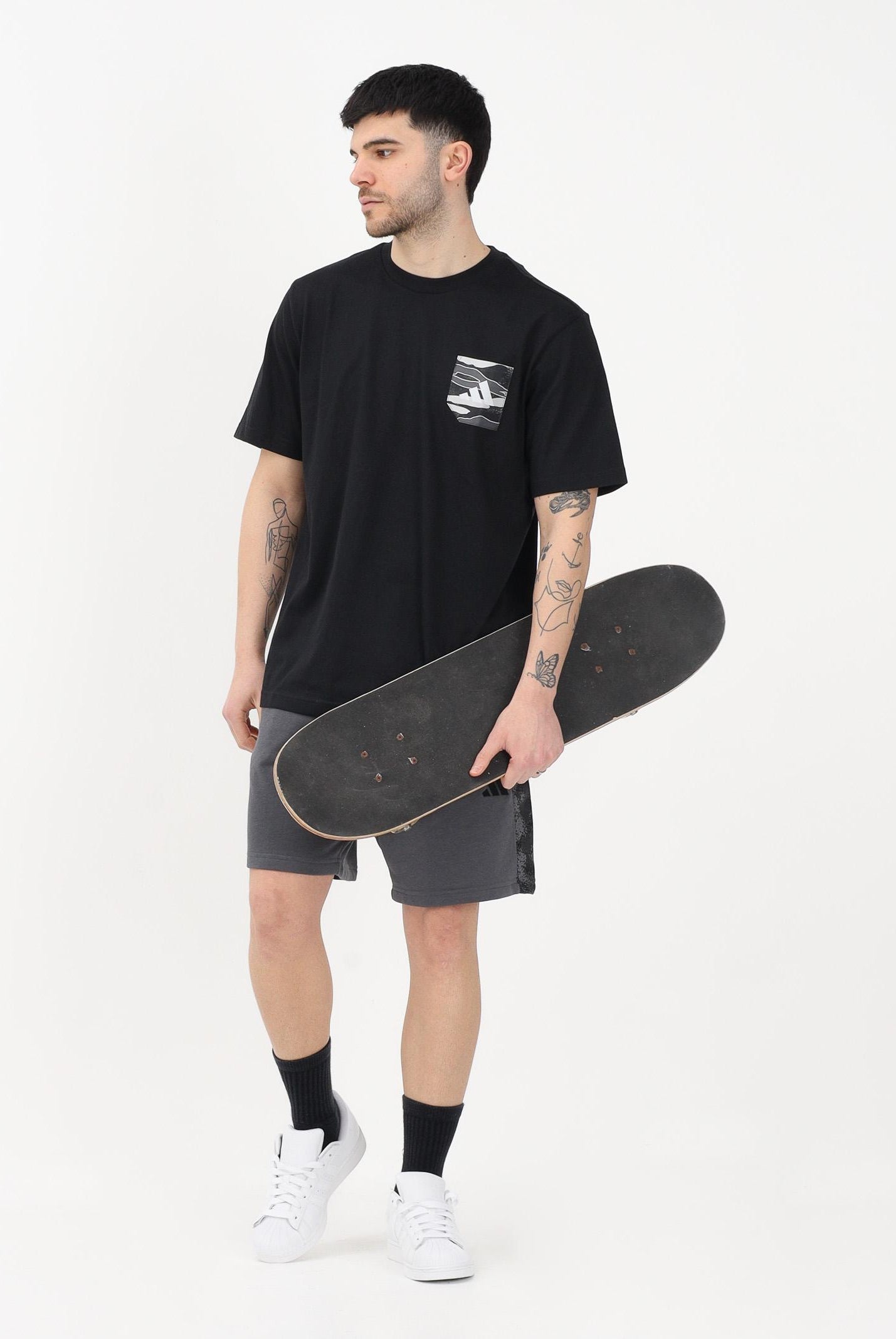 ADIDAS PERFORMANCE Shorts sportivo CAMO grigio da uomo KC0712 . ADIDAS PERFORMANCE