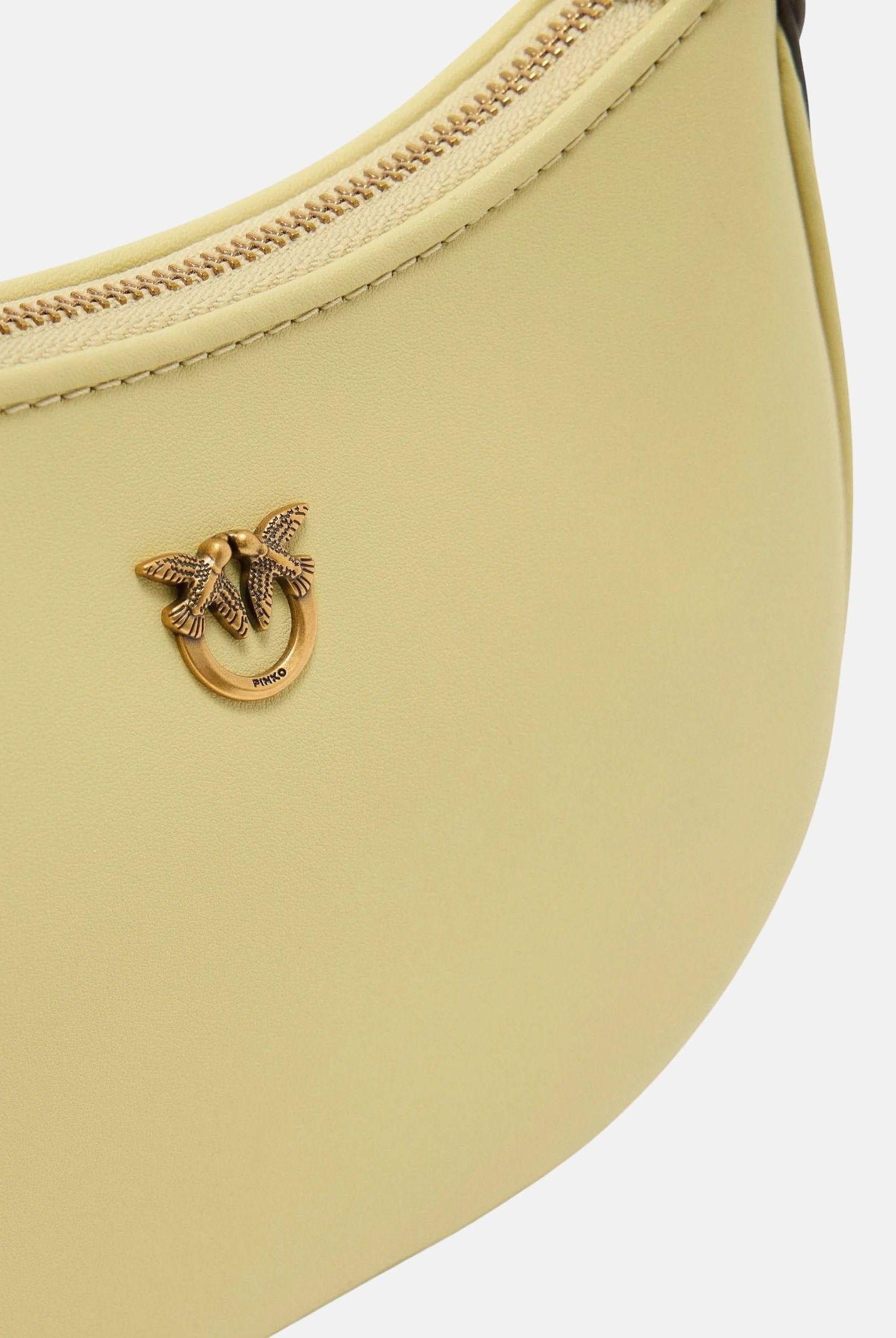 PINKO Borsa a spalla Half Moon giallo vaniglia da donna 103538A0F1 C39Q PINKO
