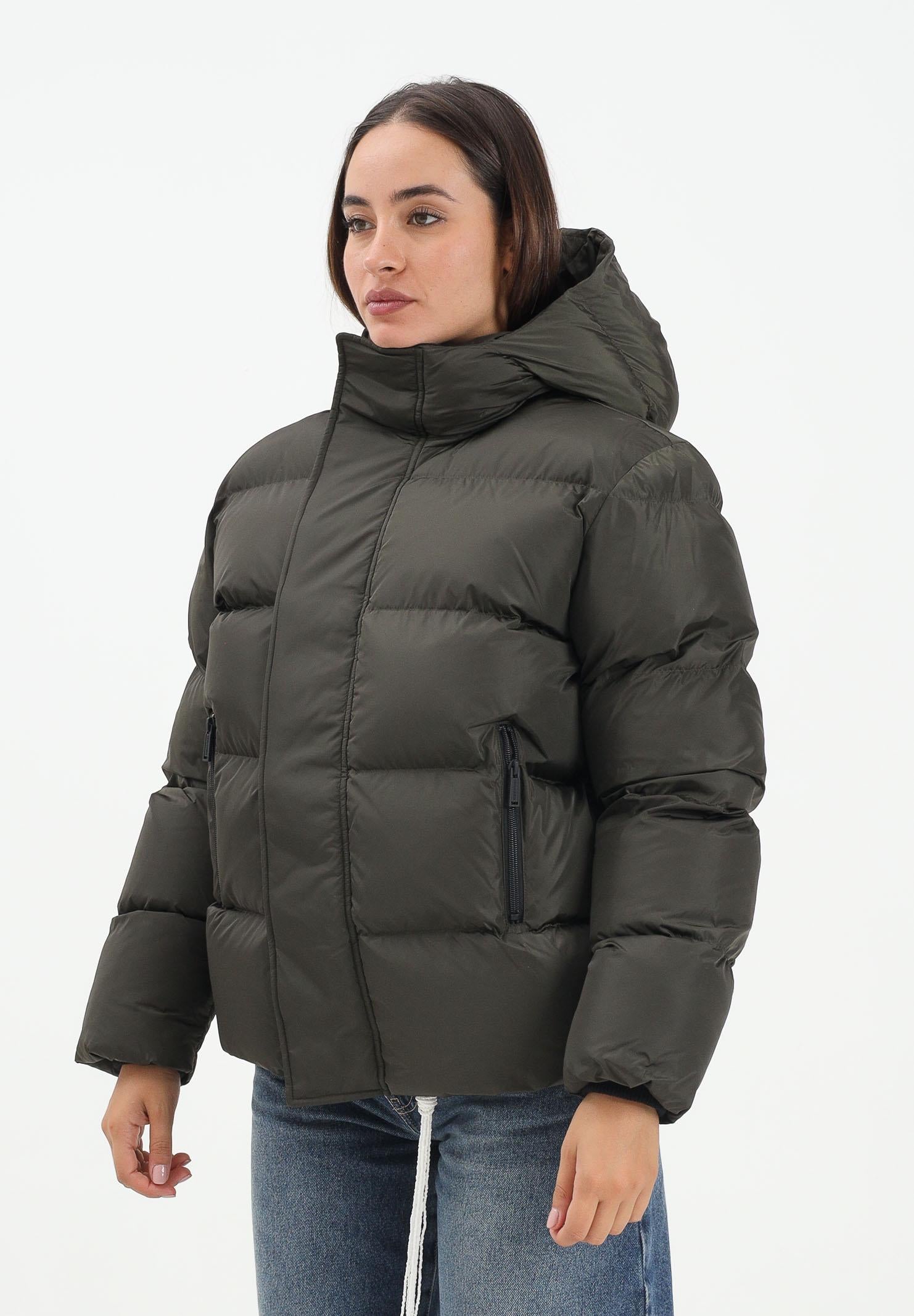 DSQUARED2 Piumino verde oliva per donna, ragazzi e bambini con logo DQ1090D00BN DQ518 DSQUARED2