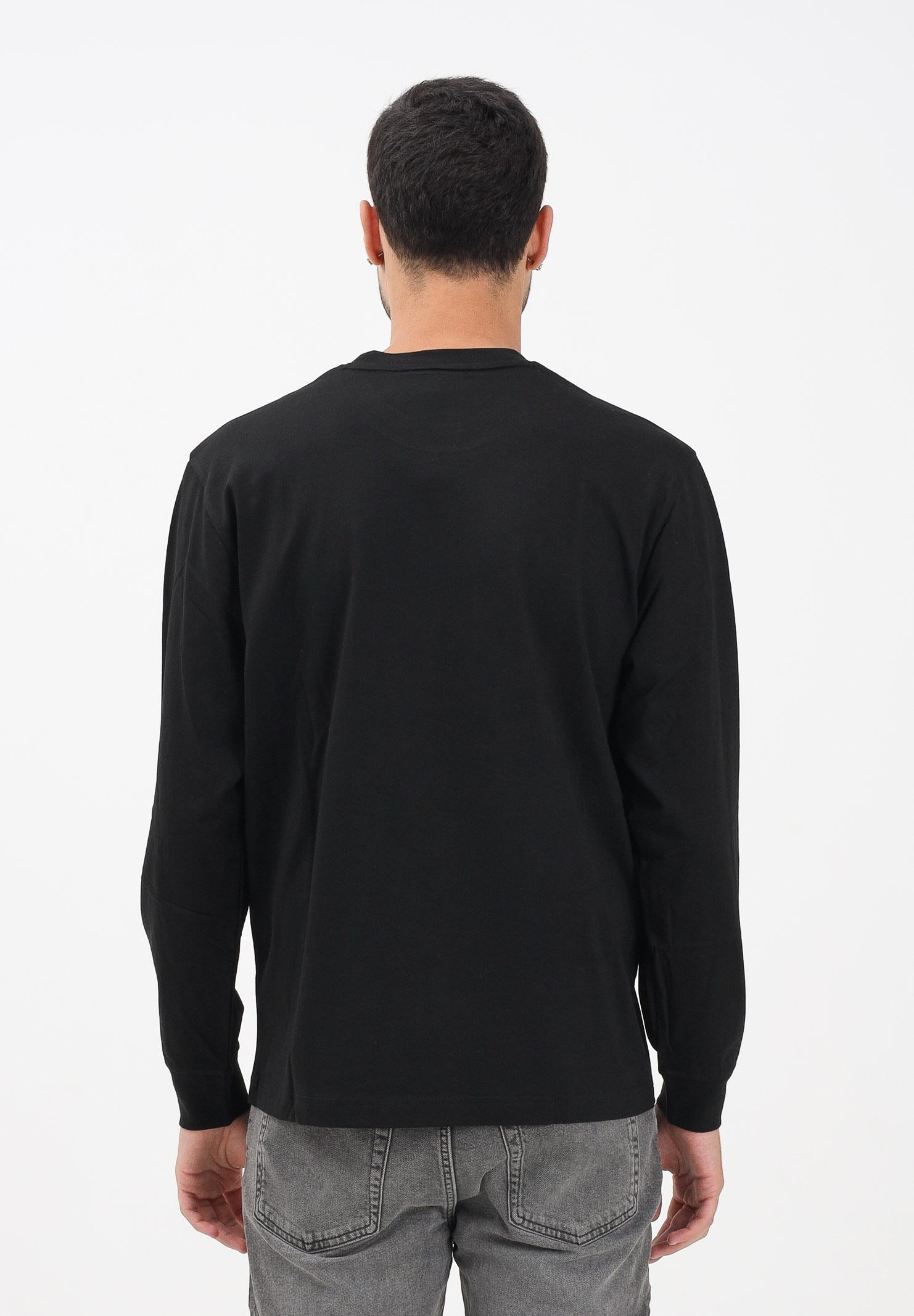 LACOSTE T-shirt a manica lunga nera da uomo con logo TH7307 031 LACOSTE